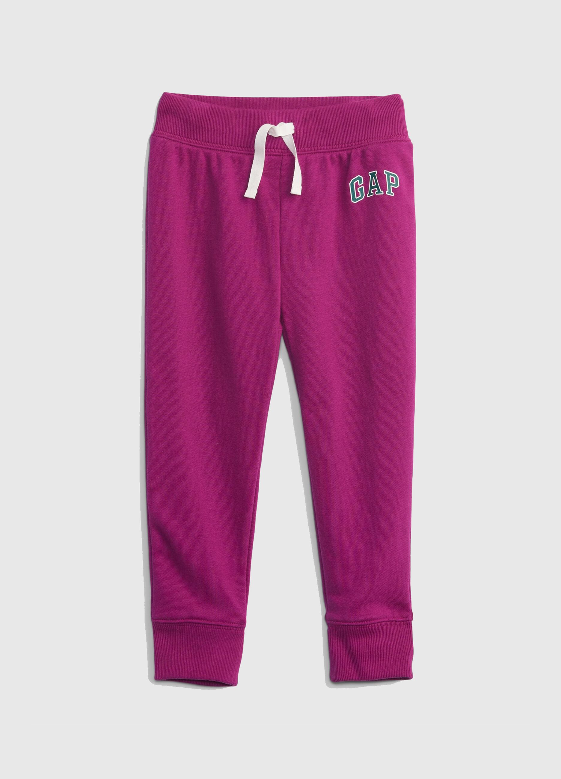Joggers in French Terry con stampa logo