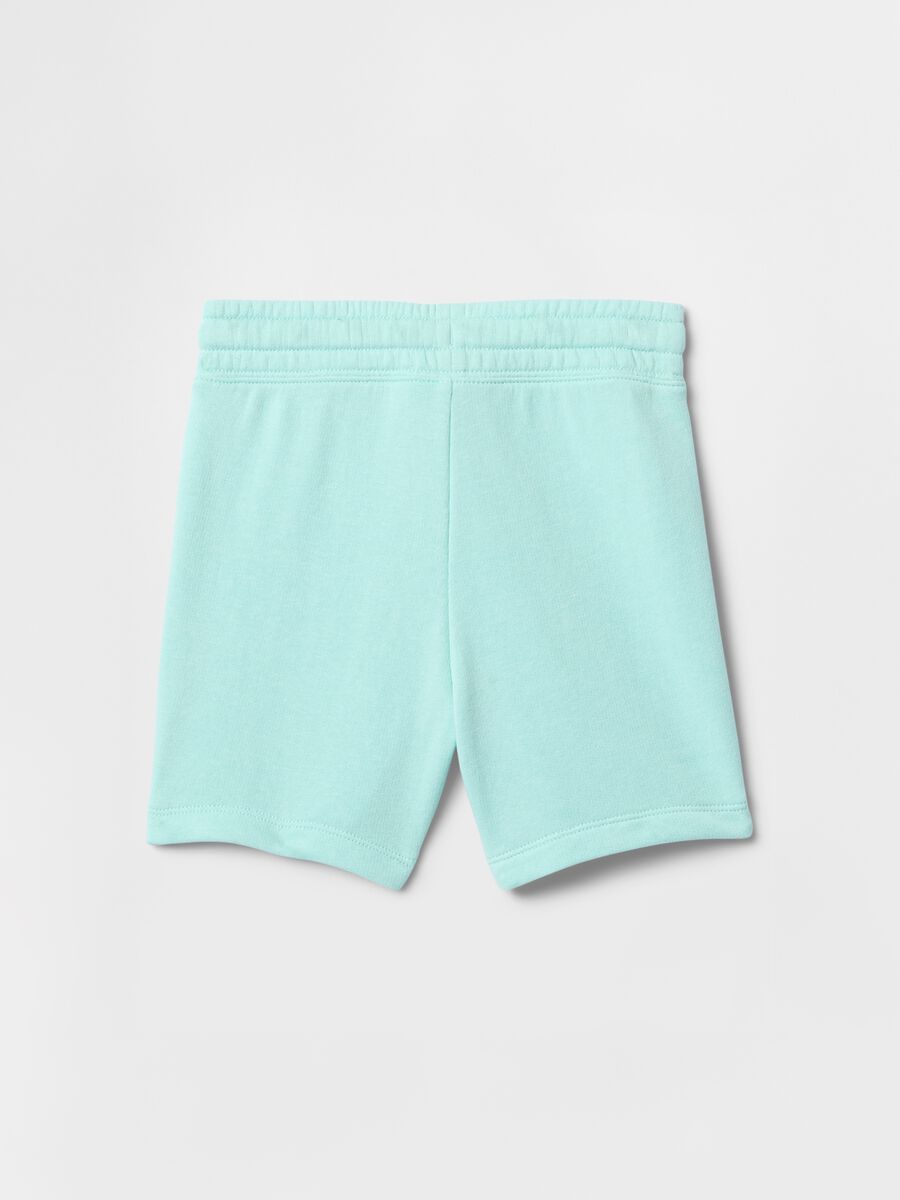 Blue Cotton Blend Shorts for Boys Baby Boy_1