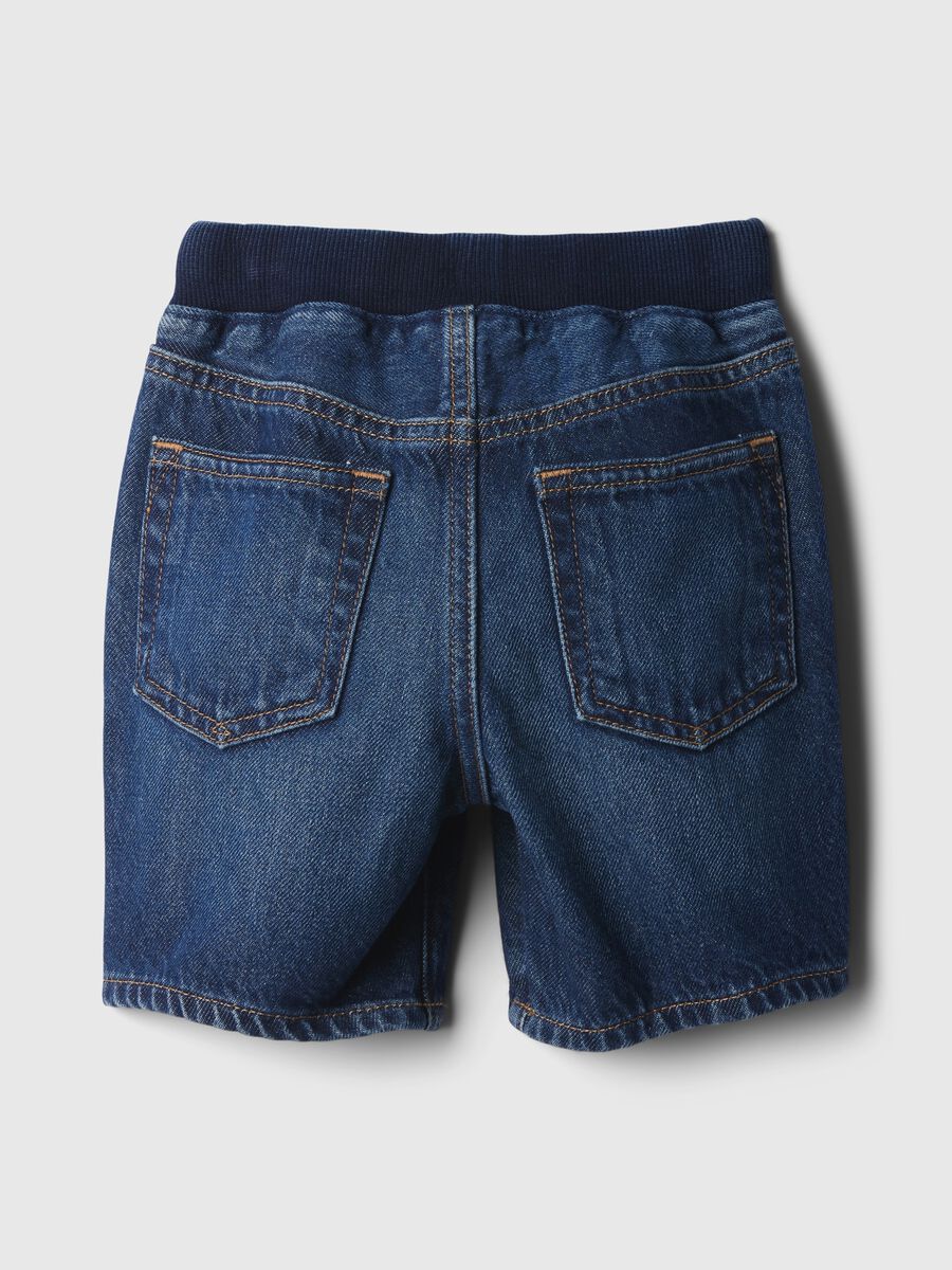 Bermuda in denim con coulisse Bimbo_1