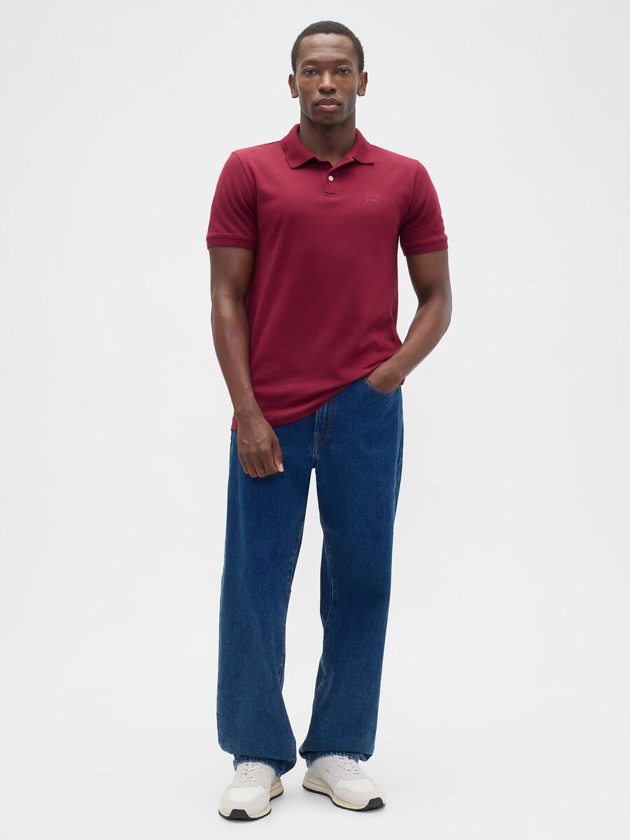 Polo a maniche corte elasticizzata  Uomo_2