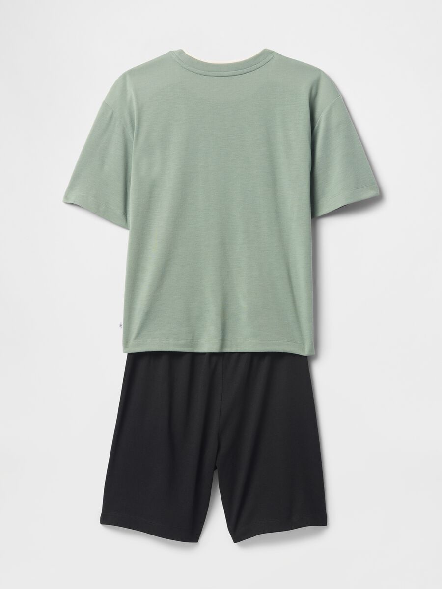 Green kids' pyjamas with football theme Boy_1
