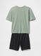 Green kids' pyjamas with football theme_1
