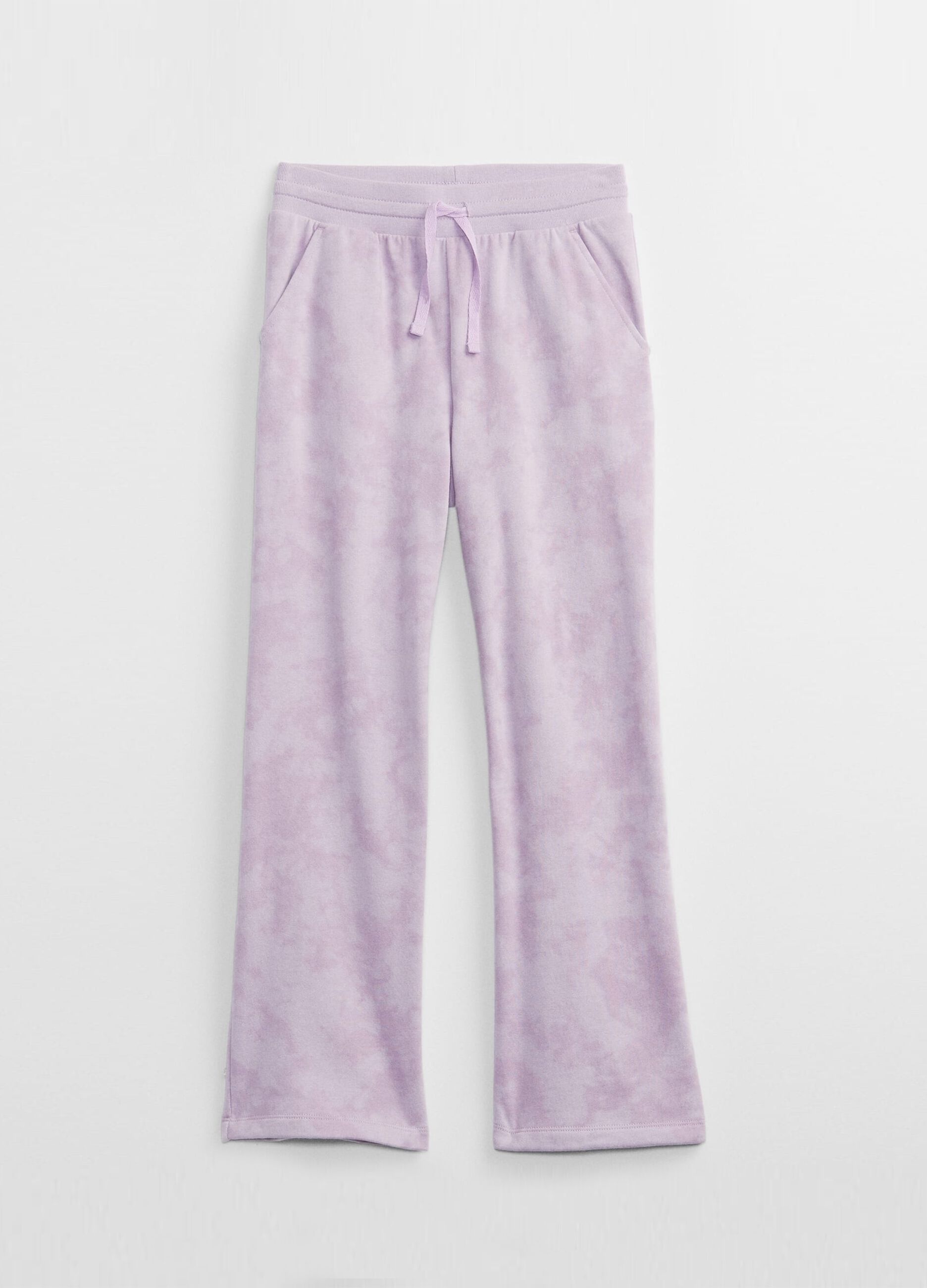 Flare-fit joggers with Tie-dye print