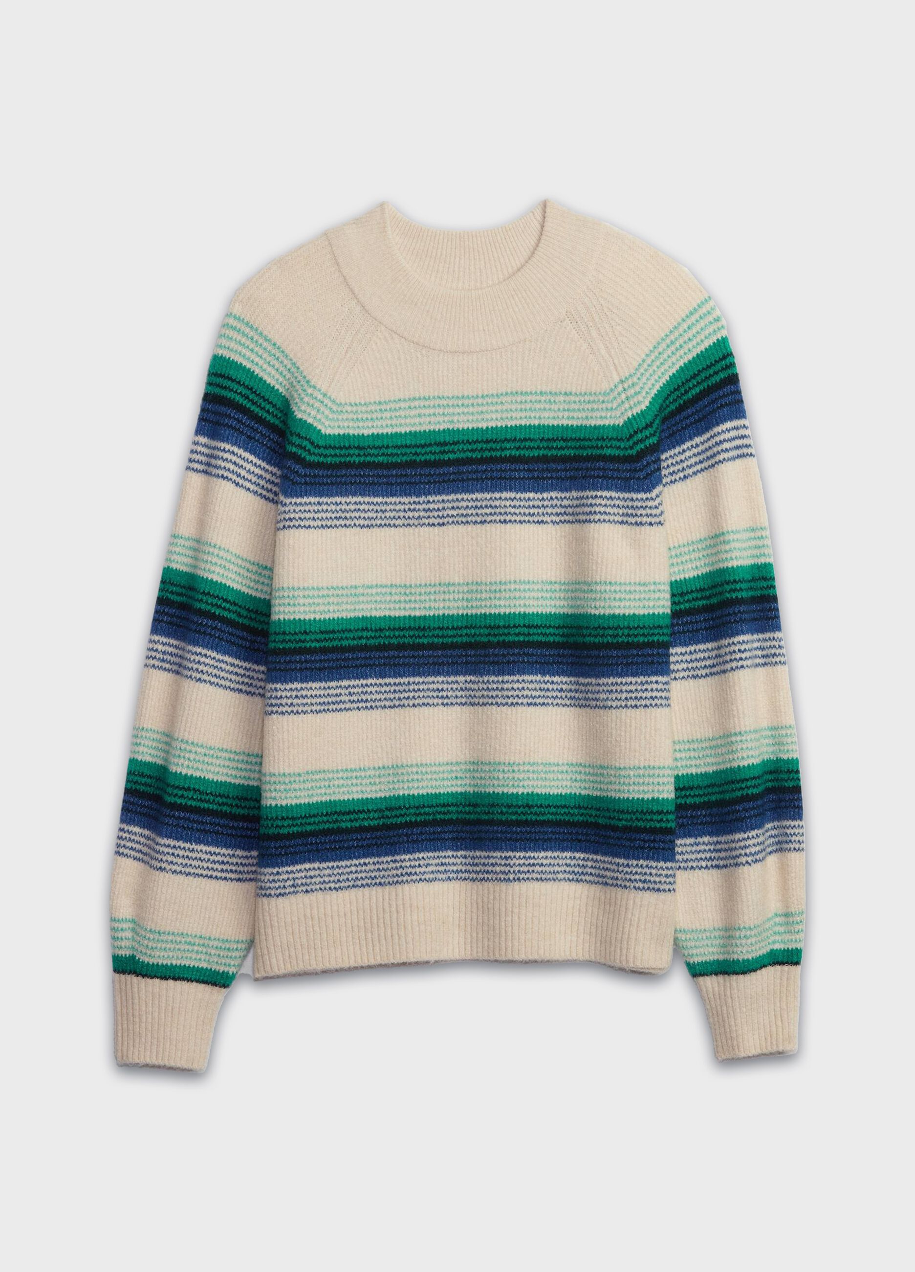 Jacquard stripe pullover_2