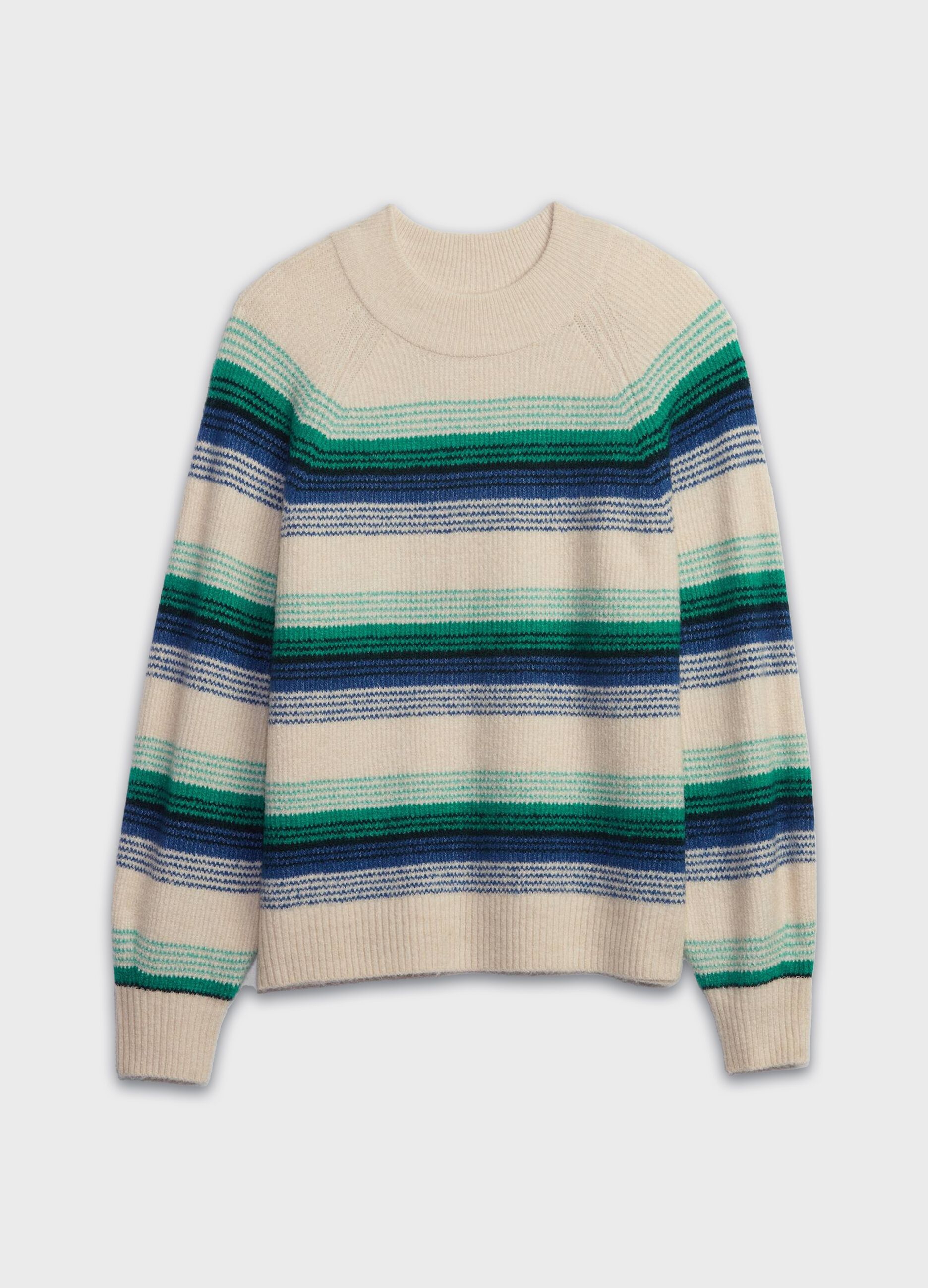 Jacquard stripe pullover_2