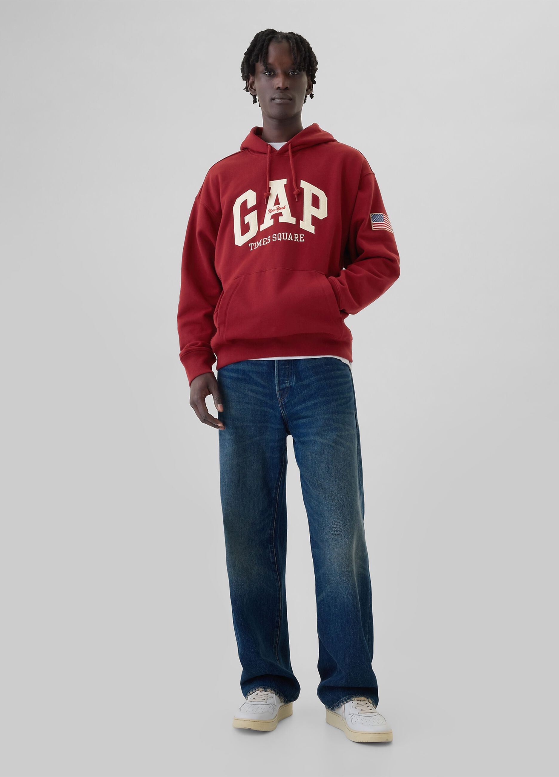 New York Times Square sweatshirt with logo embroidery_1