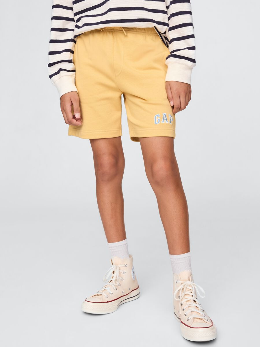 Yellow GAP Kids Cotton Blend Shorts Boy_1