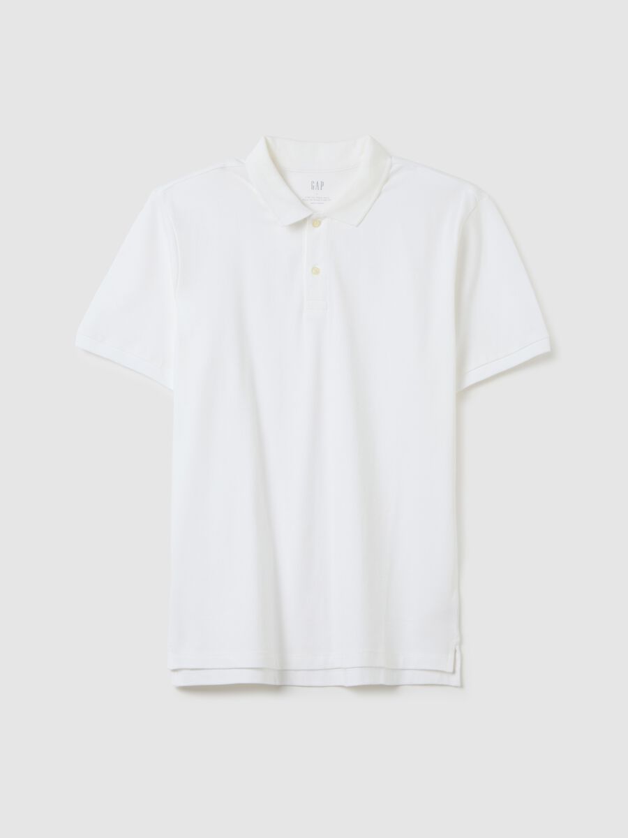 Polo in piquet stretch Uomo_1