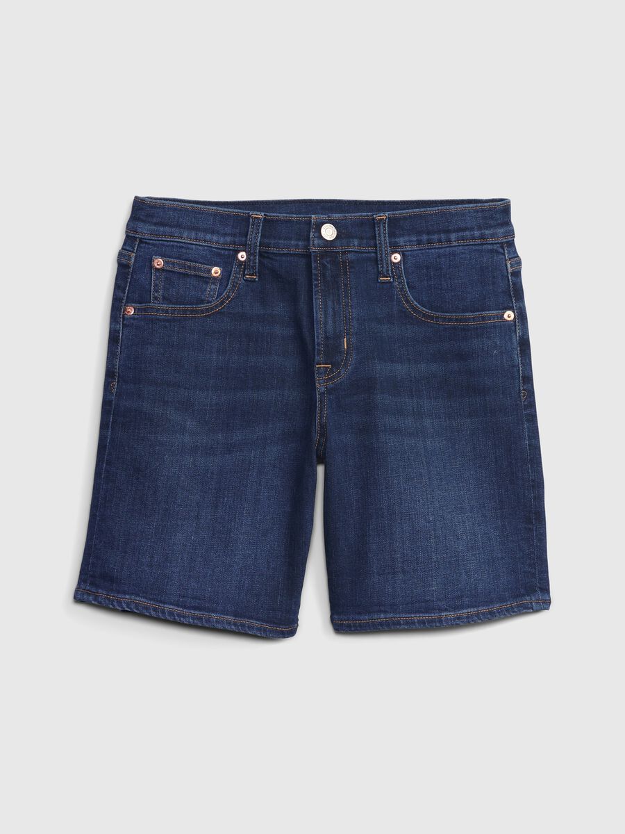 Girlfriend shorts in denim with five pockets Woman_5
