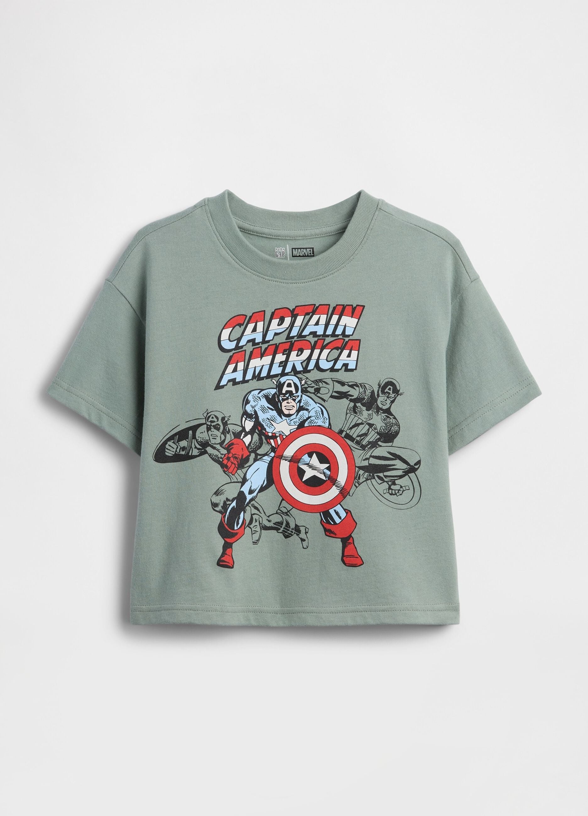 T-shirt Captain America Marvel a maniche corte in puro cotone