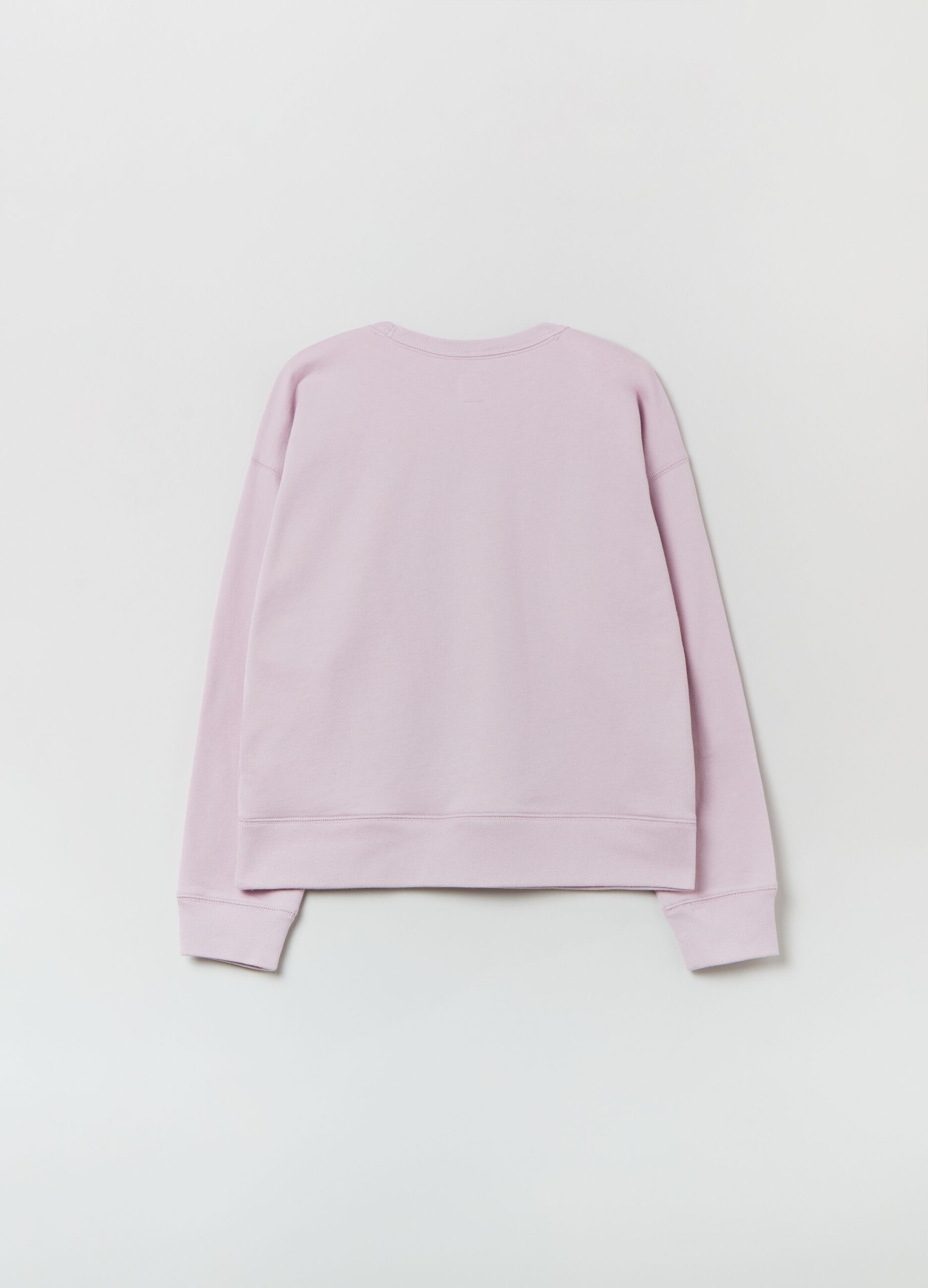 Sweatshirt with round neck and logo_1