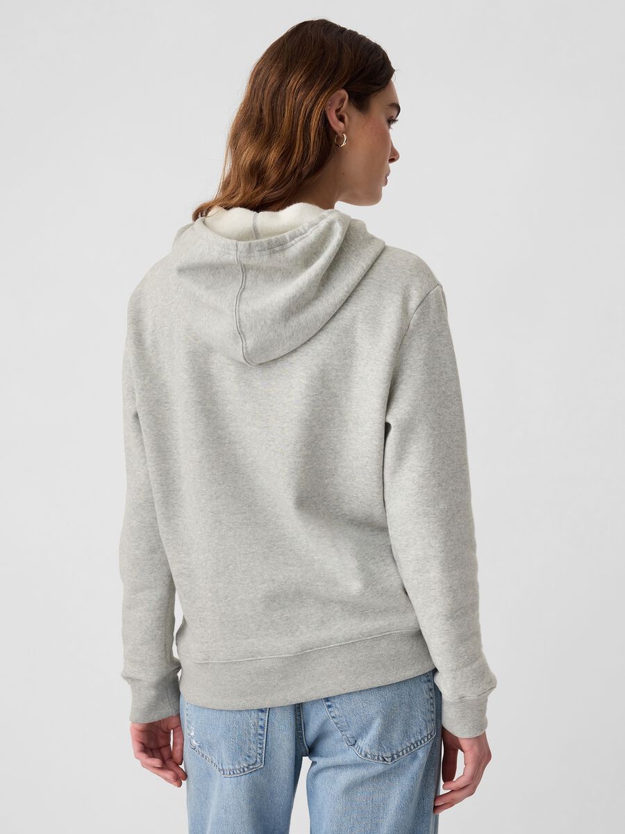 Felpa con cappuccio ricamo logo Donna_2
