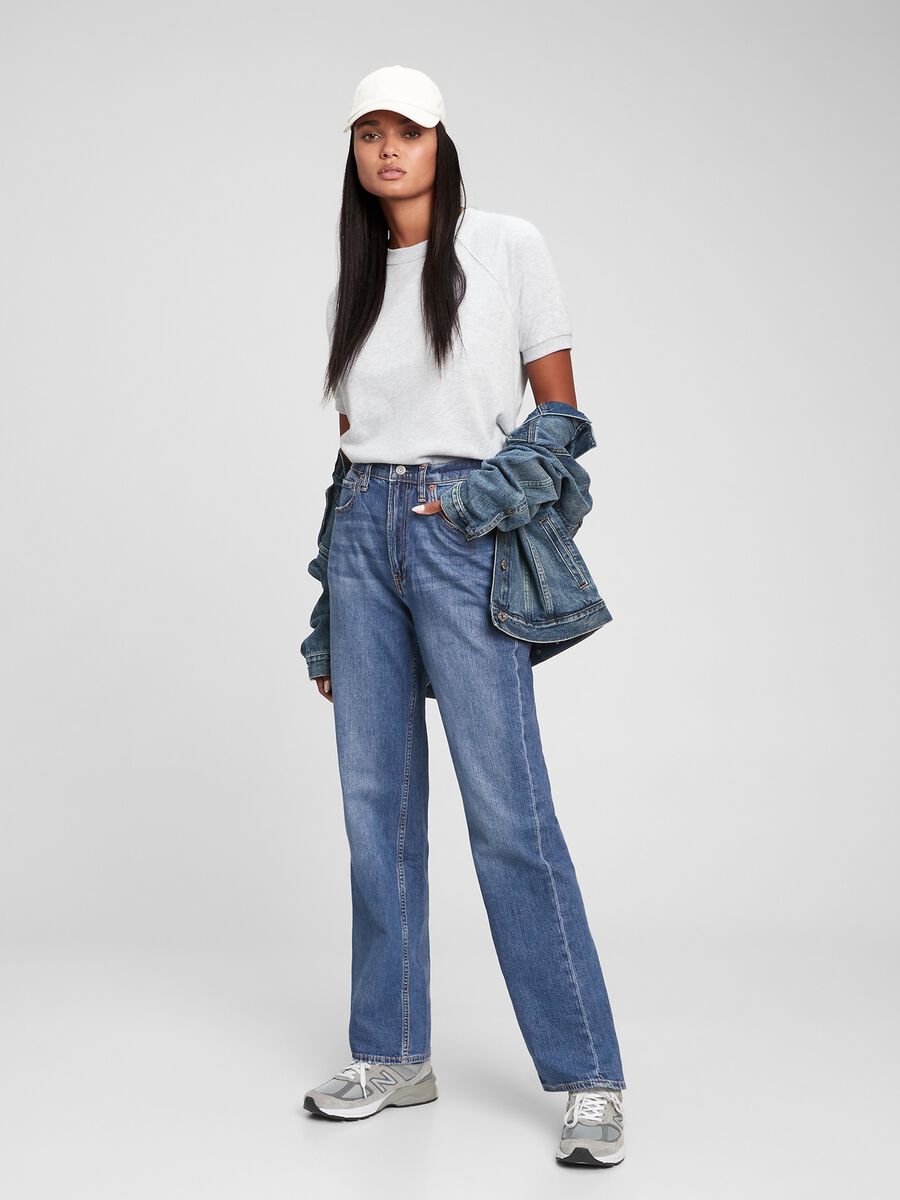 Jeans loose fit cinque tasche Donna_0