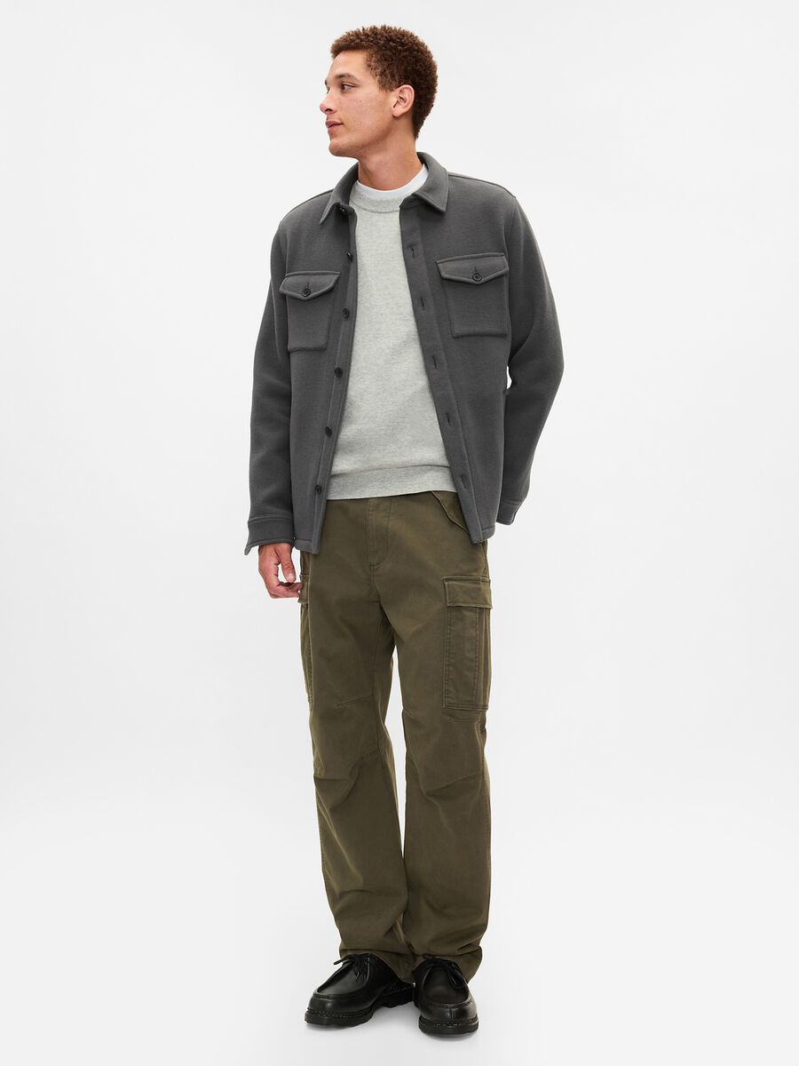 Shacket utility in misto lana Uomo_1