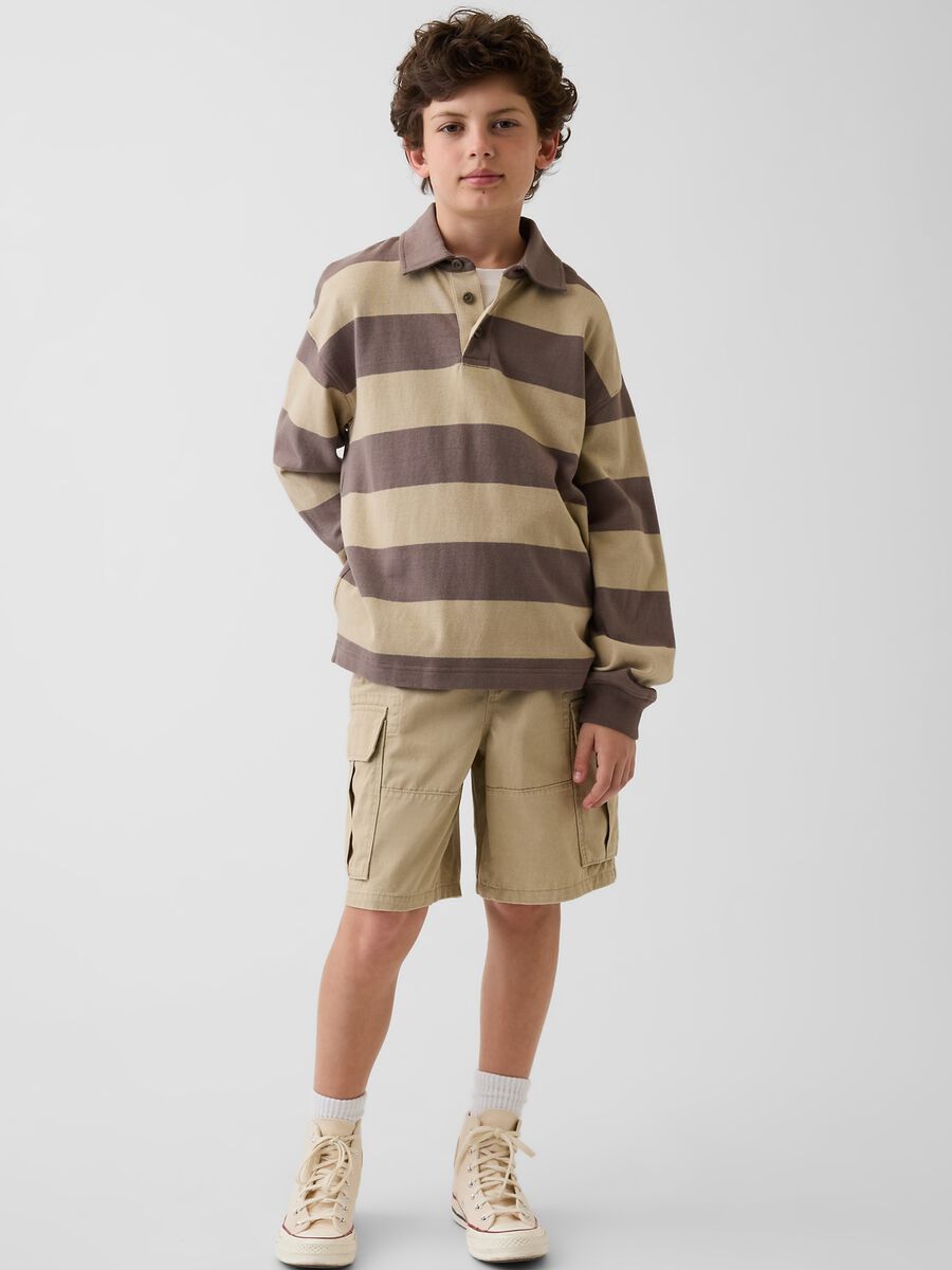 Shorts cargo in puro cotone Bambino_0