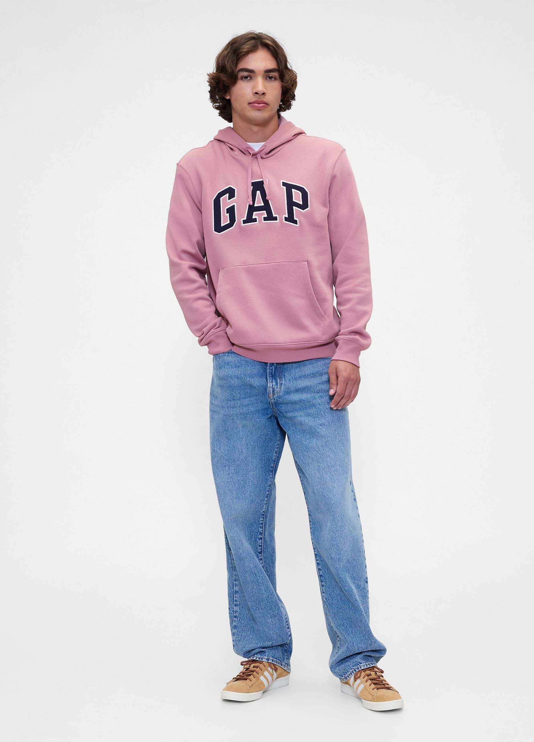 Felpa con cappuccio e logo