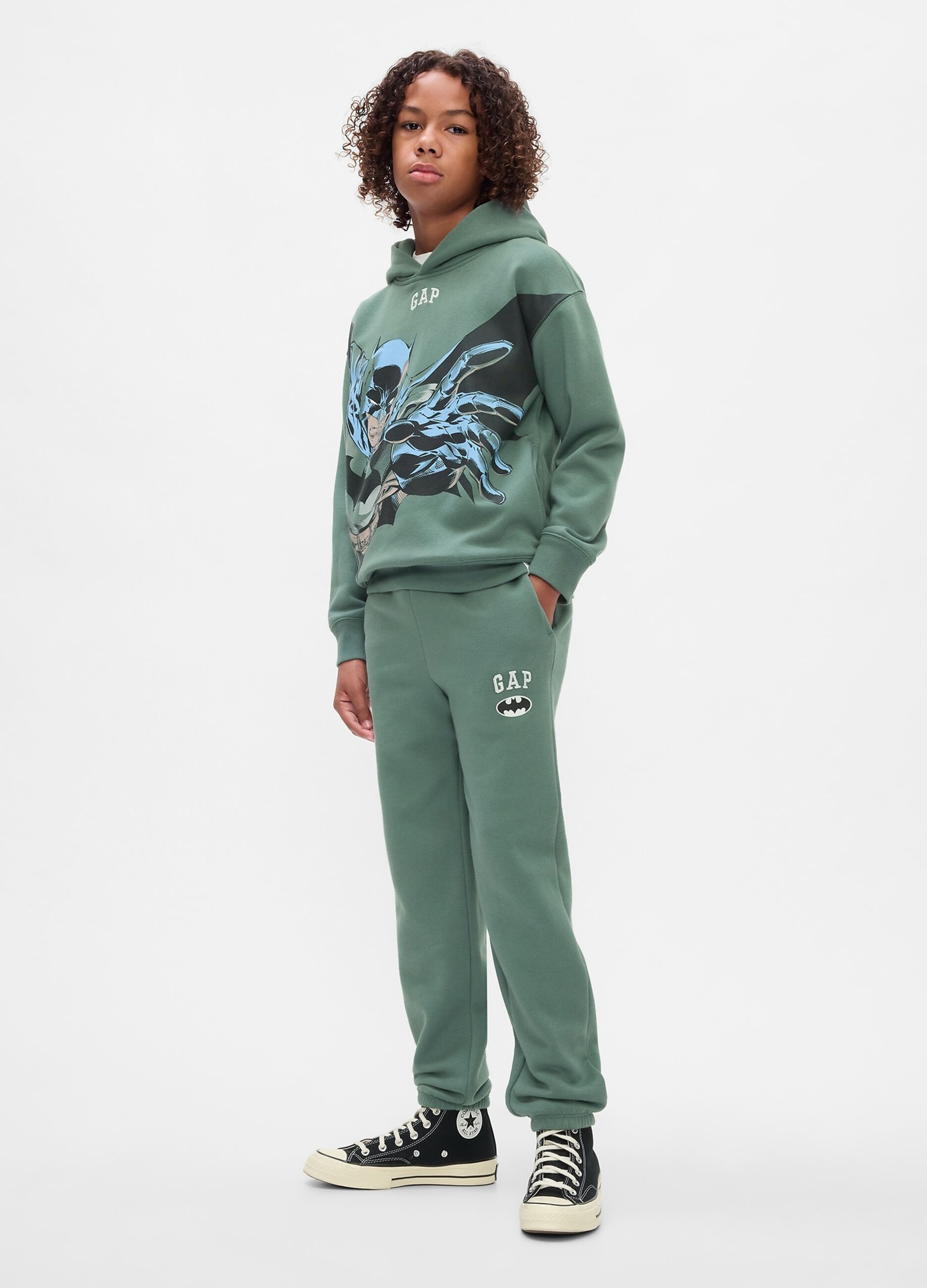 Joggers con stampa Batman e ricamo logo