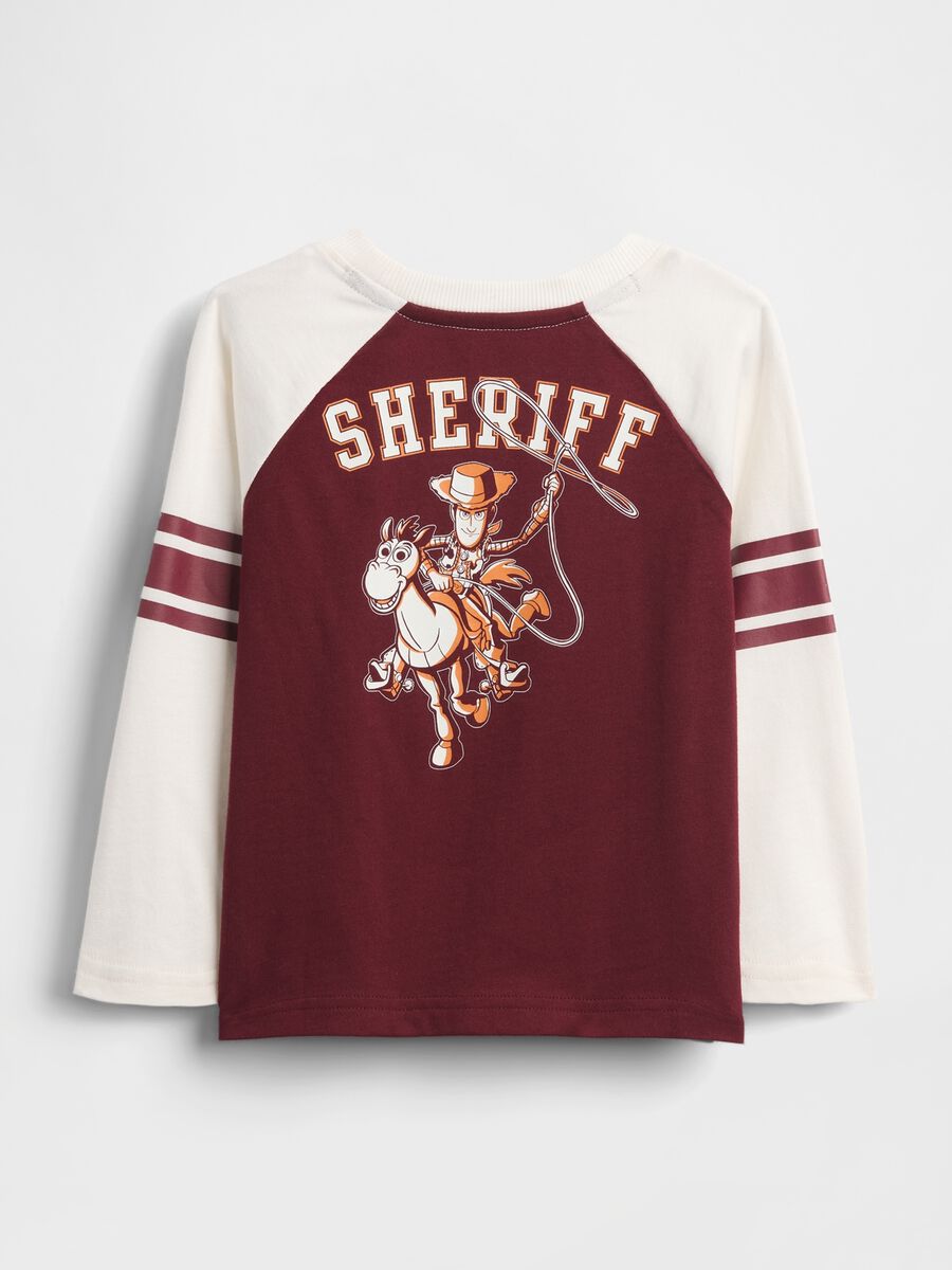 Maglia a maniche lunghe bianca e bordeaux per bambino Bimbo_1