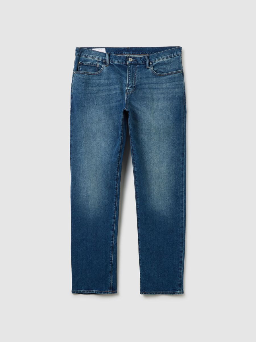 Straight-fit jeans with mid-rise waist Man_4