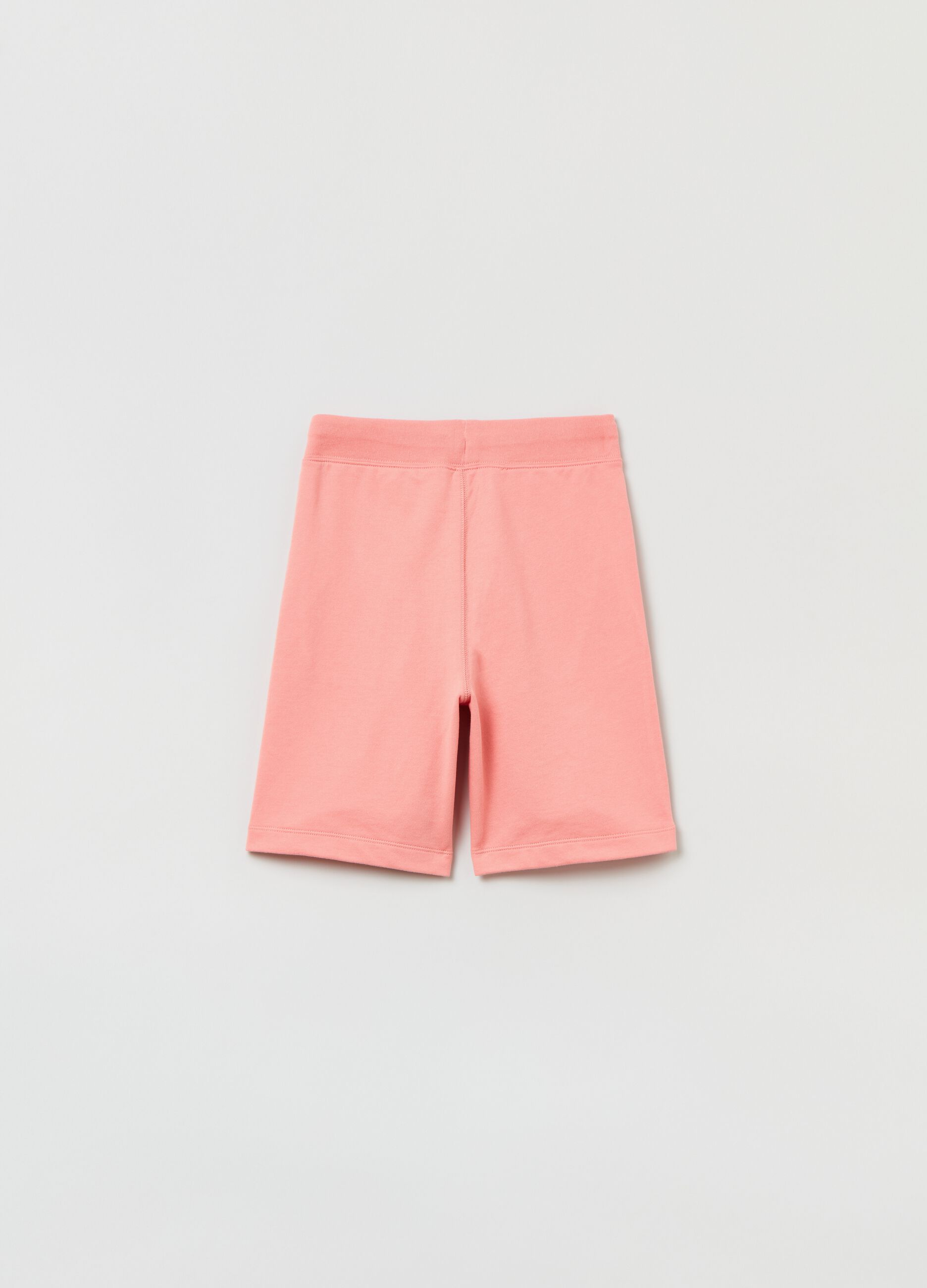 Bermuda shorts in French terry with logo_1