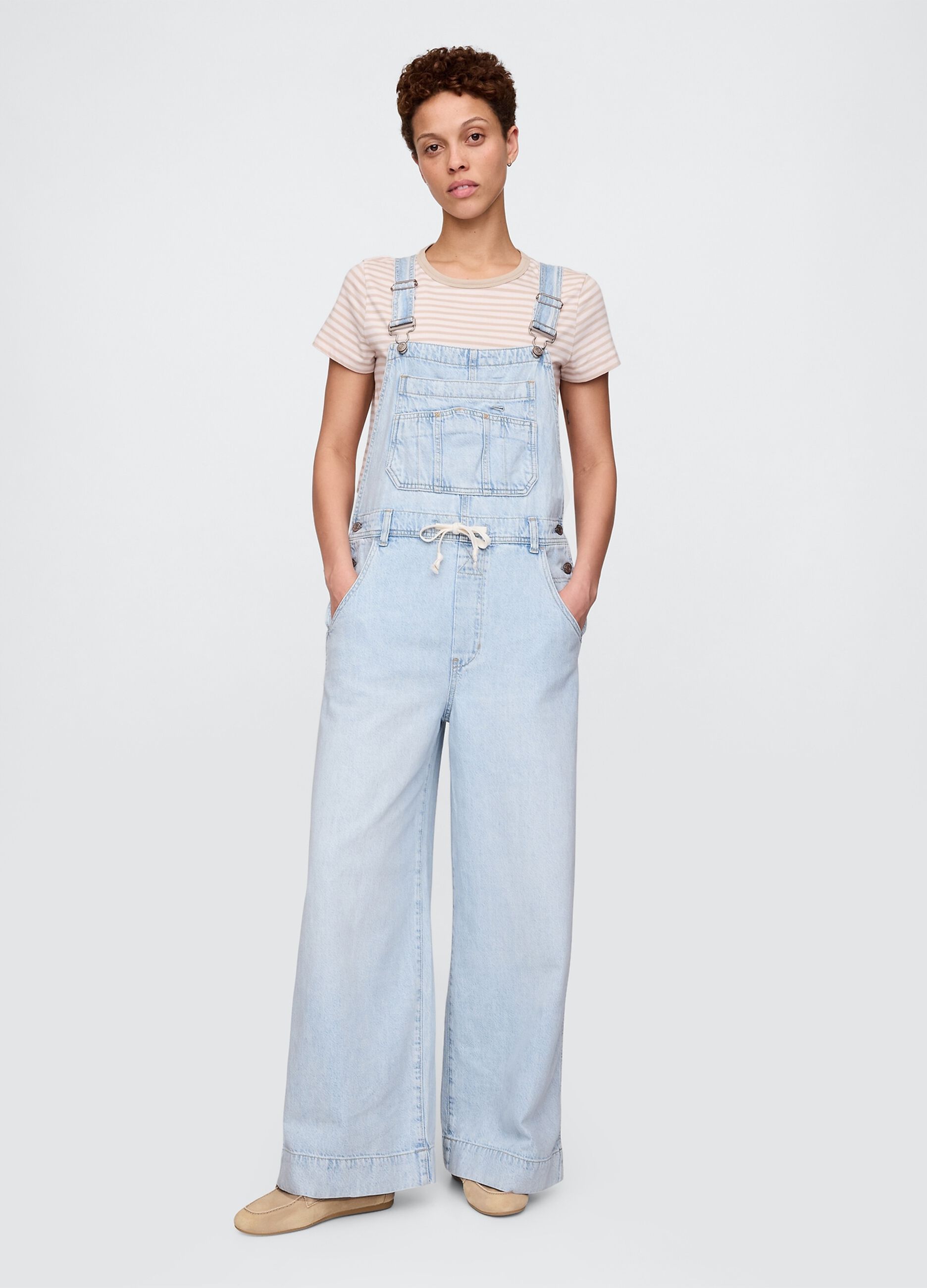 Salopette denim chiaro Gap