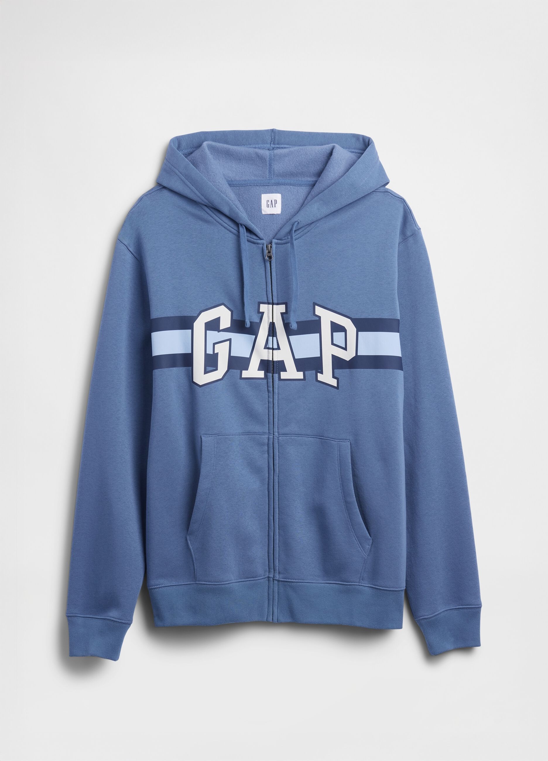 Felpa con chiusura a zip intera