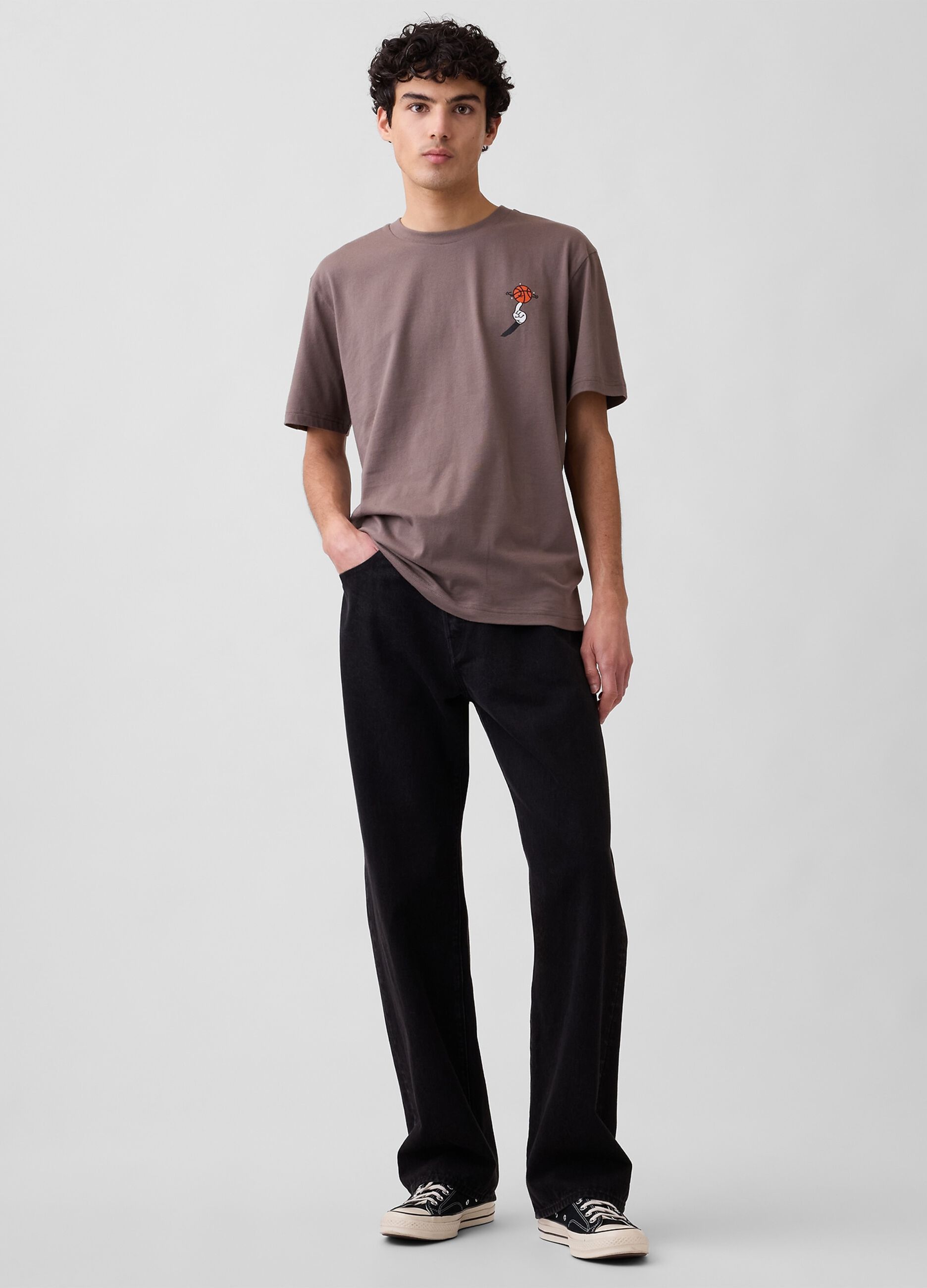 T-shirt in puro cotone con stampa