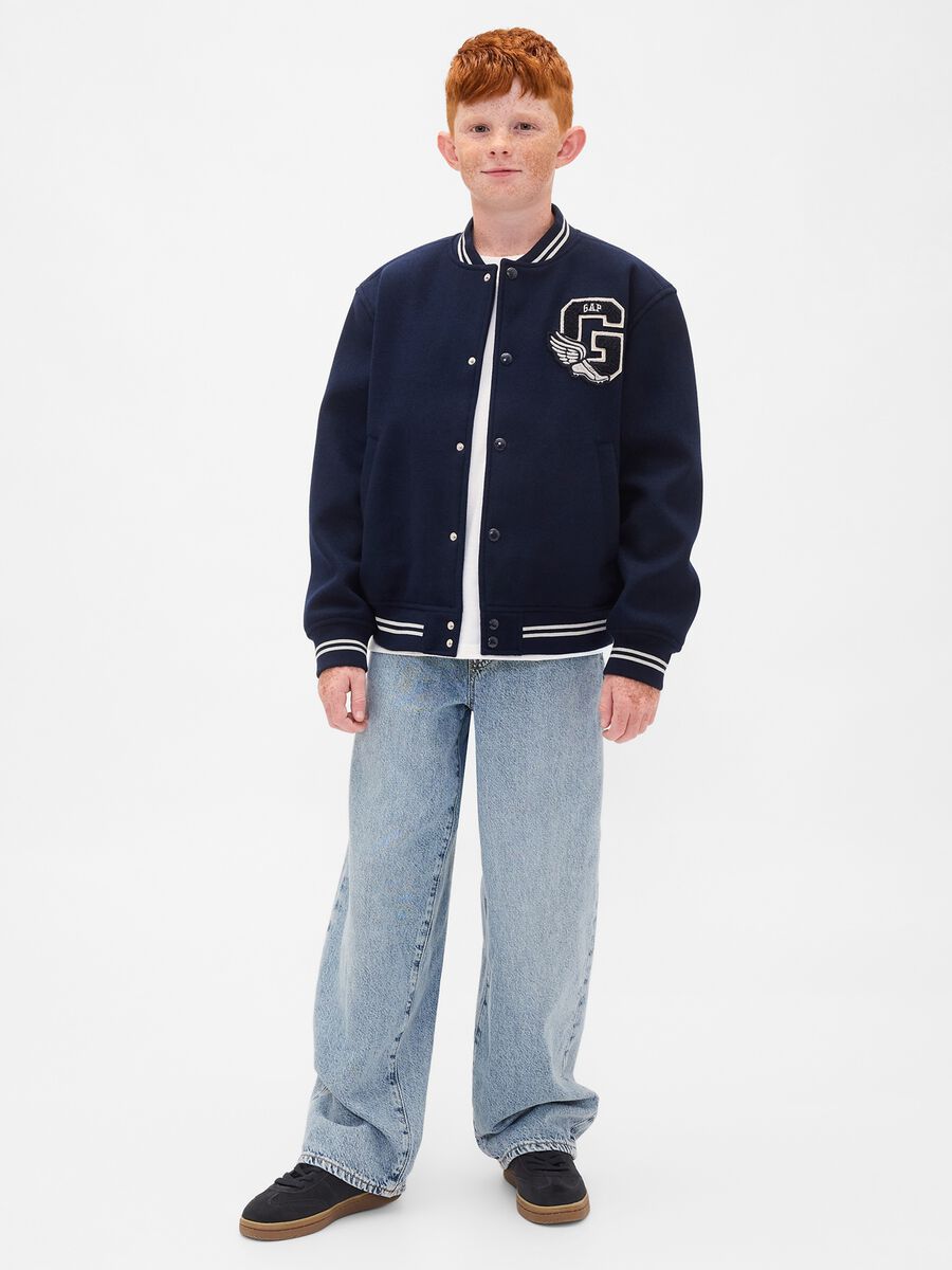 Blue bomber jacket for kids Boy_2