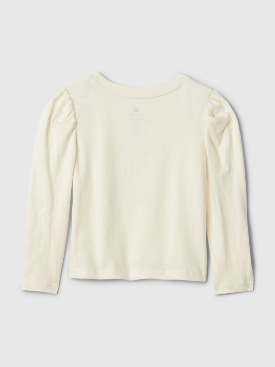 Long-sleeved T-shirt with teddy bear print Baby Girl_1