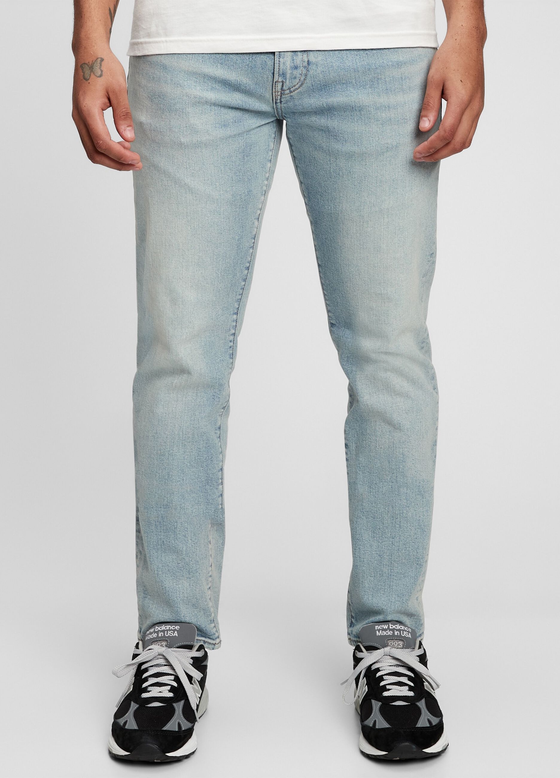 Slim-fit jeans with discolouring_2
