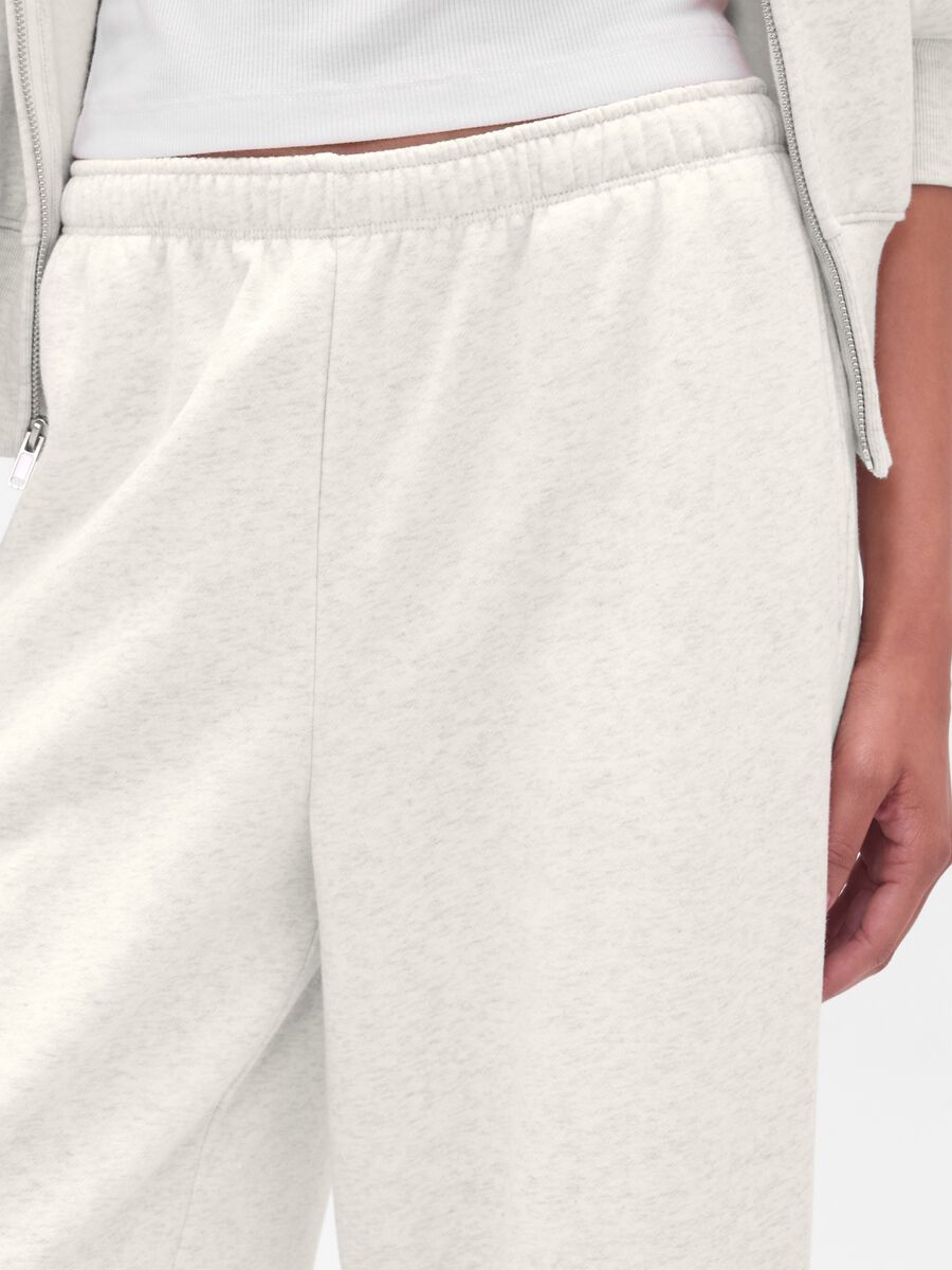White Cotton Blend Trousers Woman_3