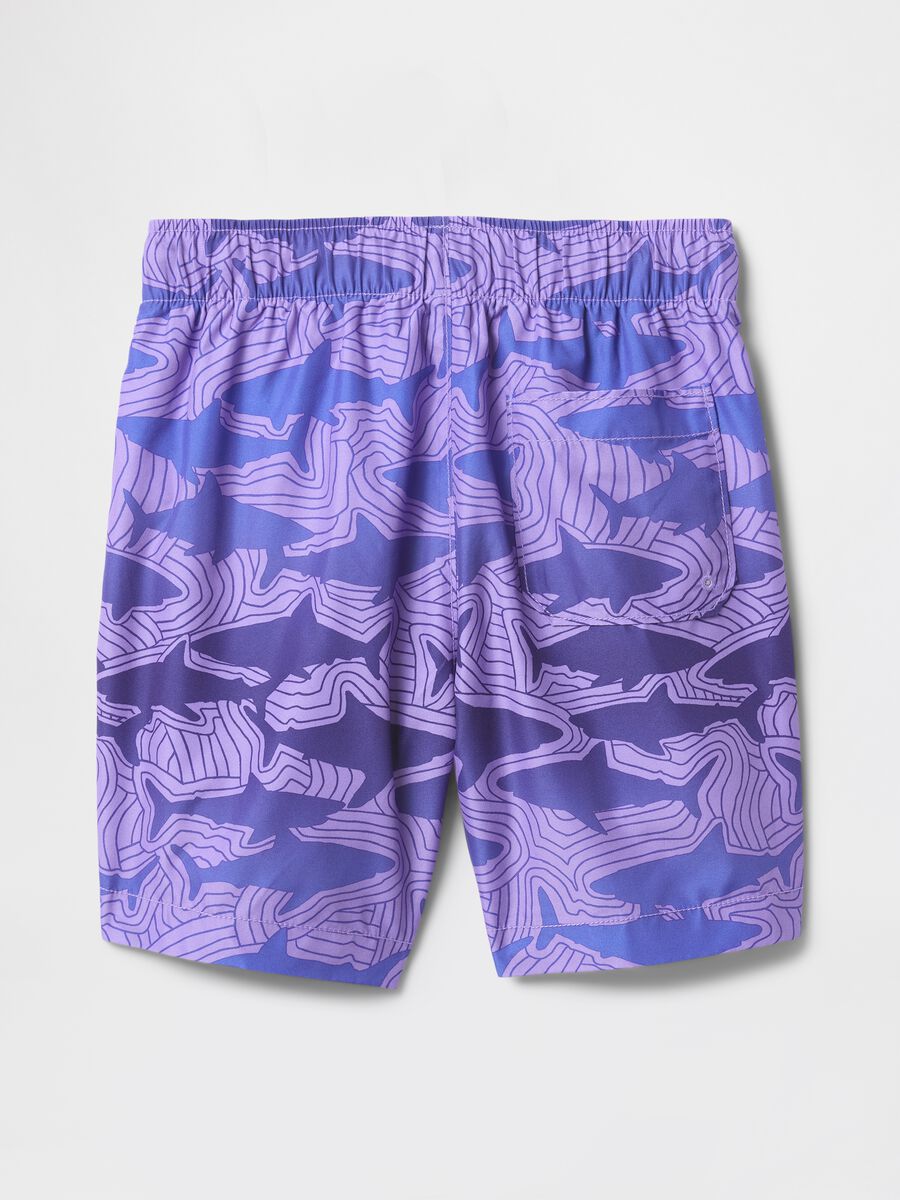 Costume boxer con stampa squali Bambino_1
