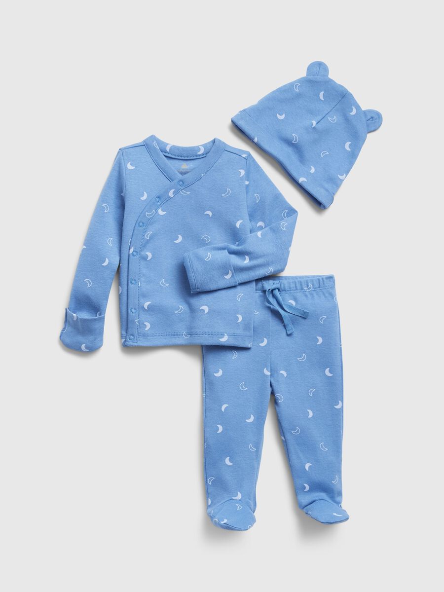 Newborn outfit in cotton with moon print Newborn_0