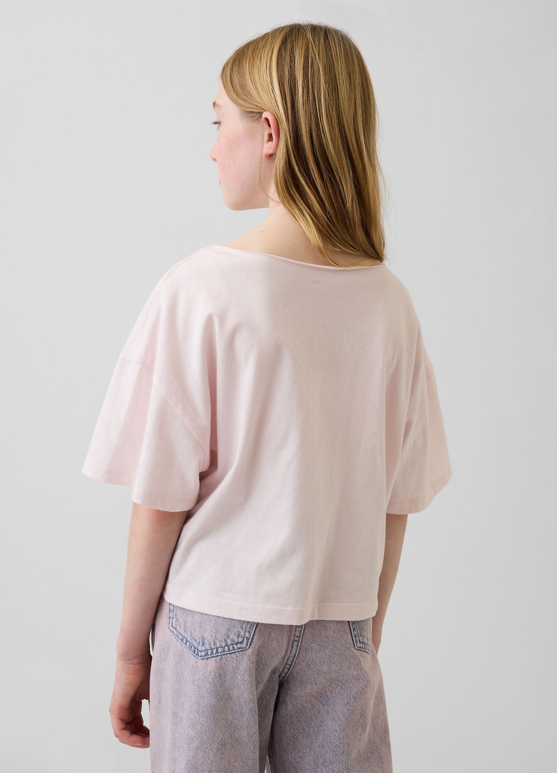 T-shirt a maniche corte in puro cotone