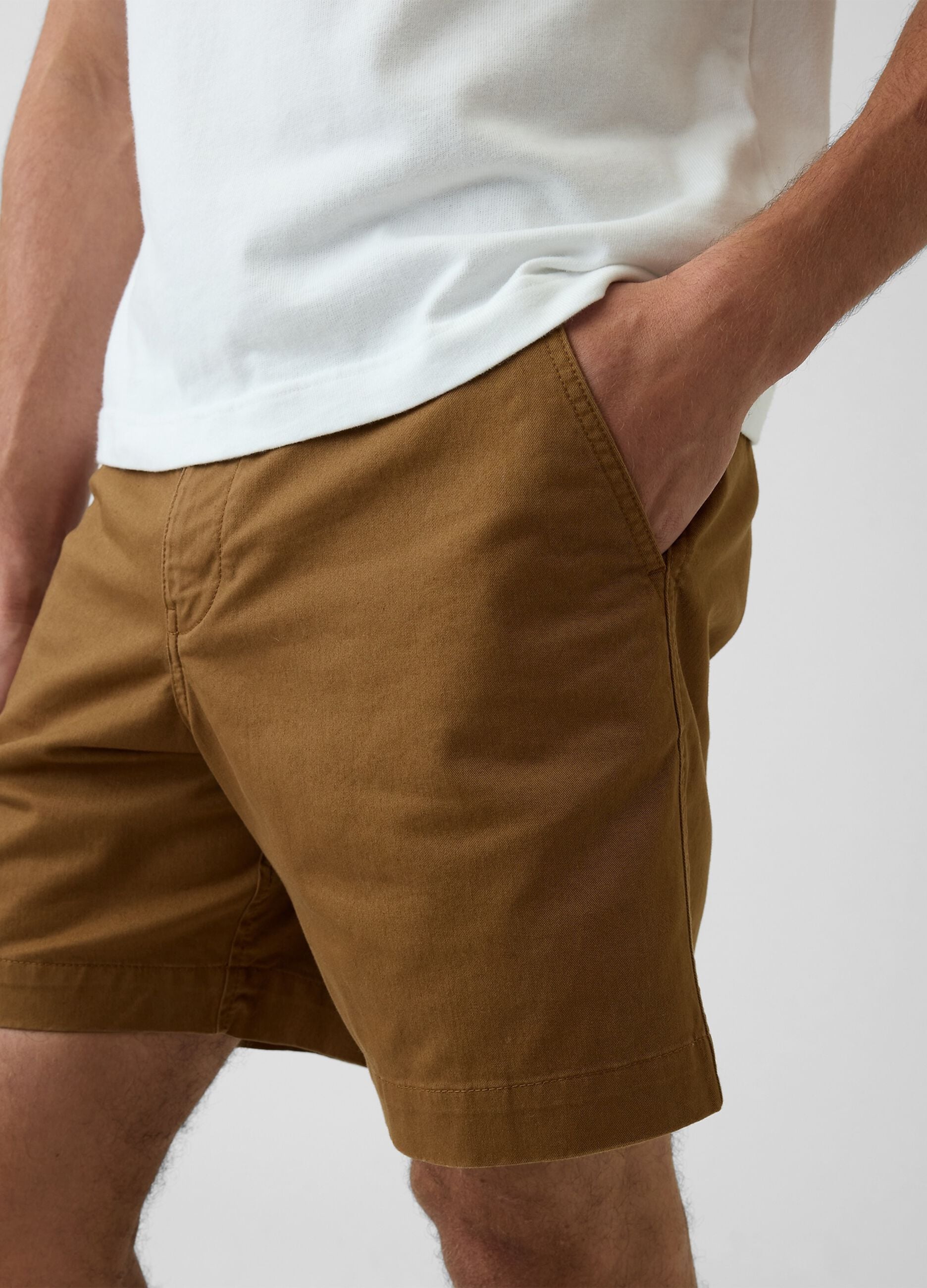 Stretch cotton shorts