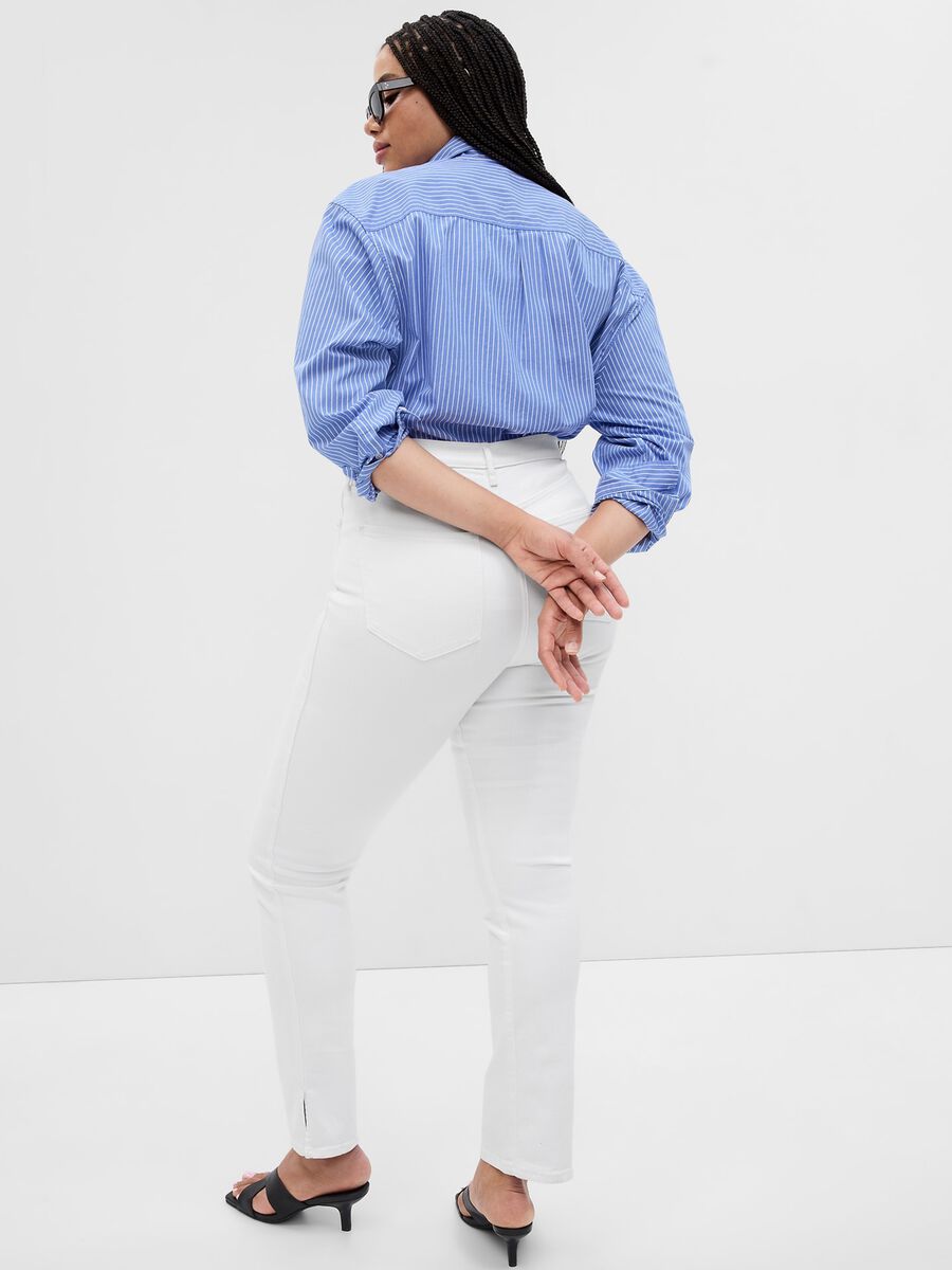 Slim-fit jeans with splits Woman_2