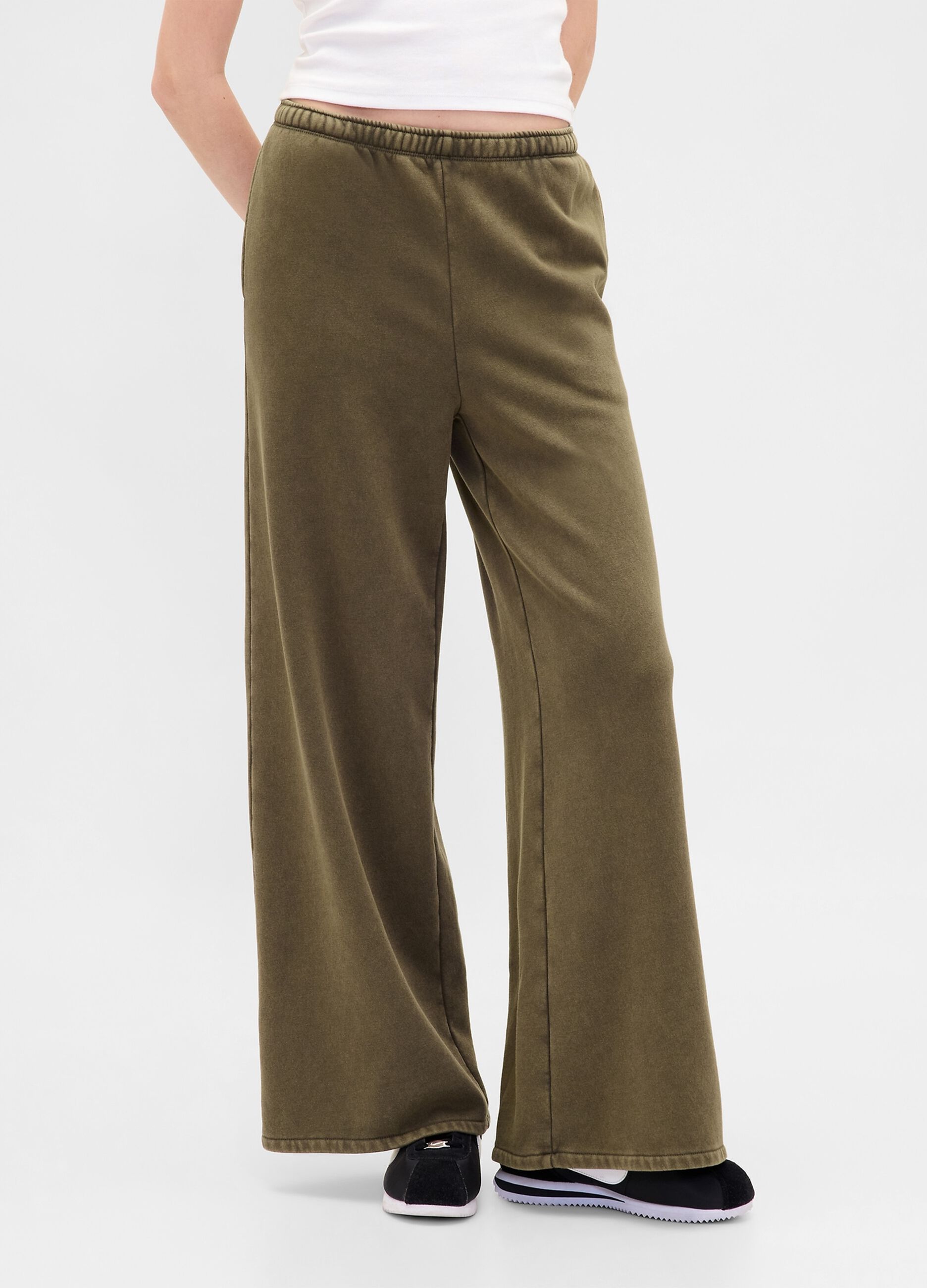 Wide Leg Sports Trousers
