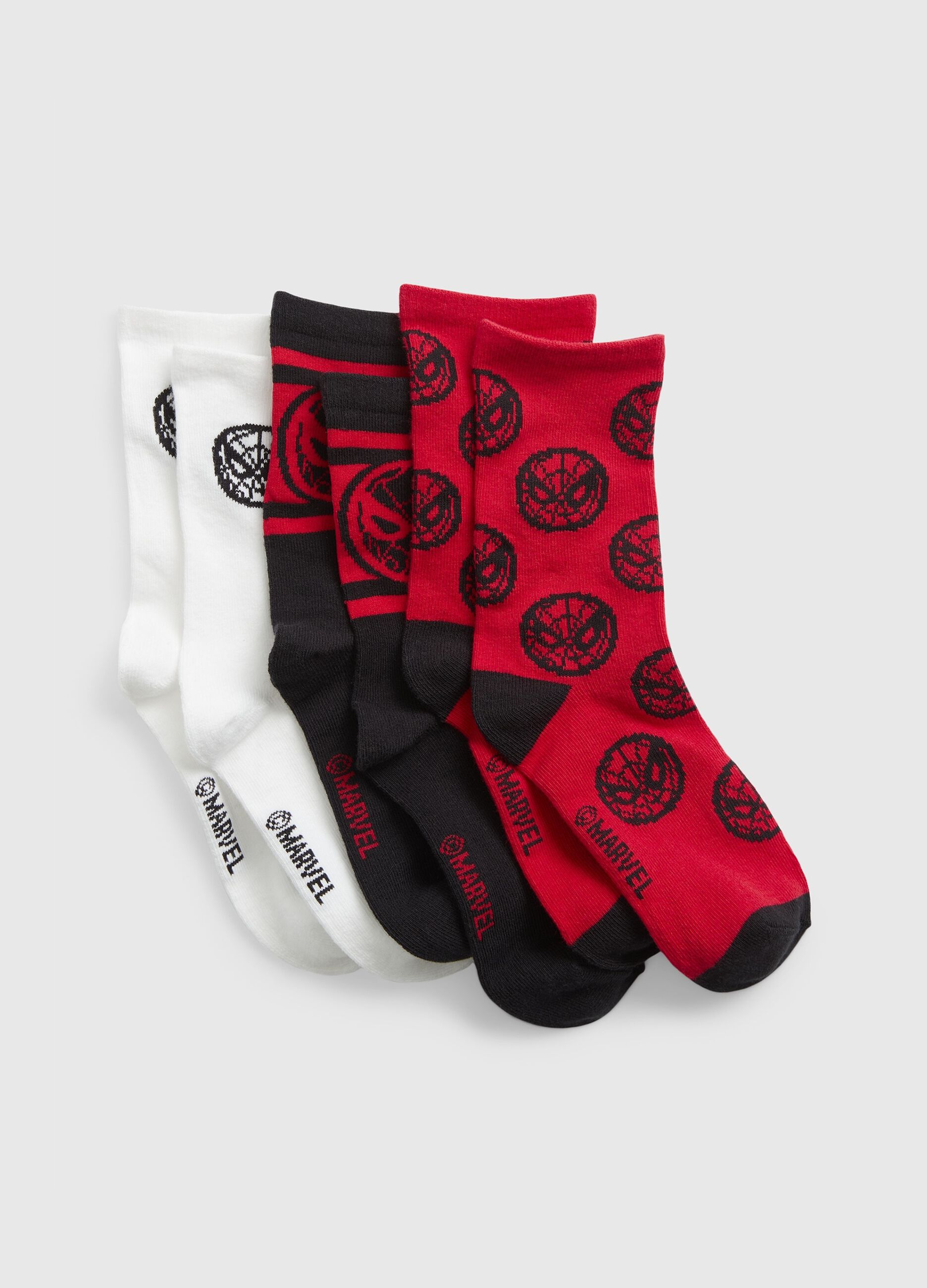 Three-pack Marvel Spider-Man socks in cotton