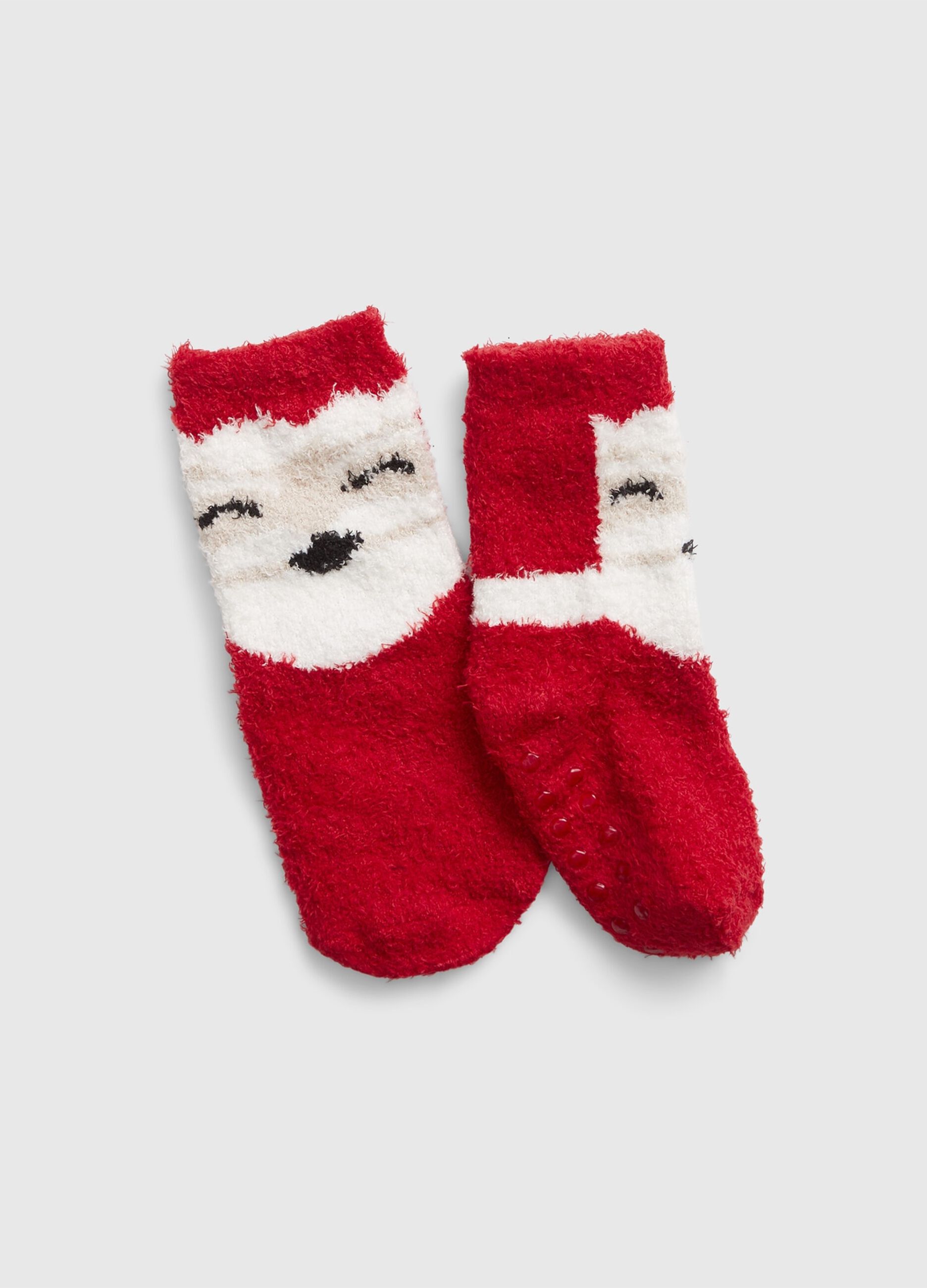 Slipper socks with Father Christmas design