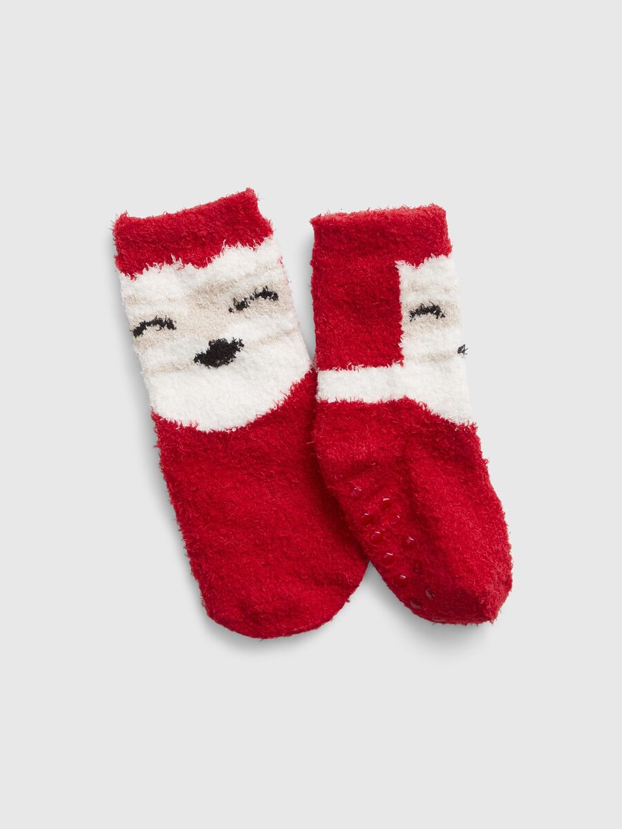 Slipper socks with Father Christmas design Newborn Boy_0