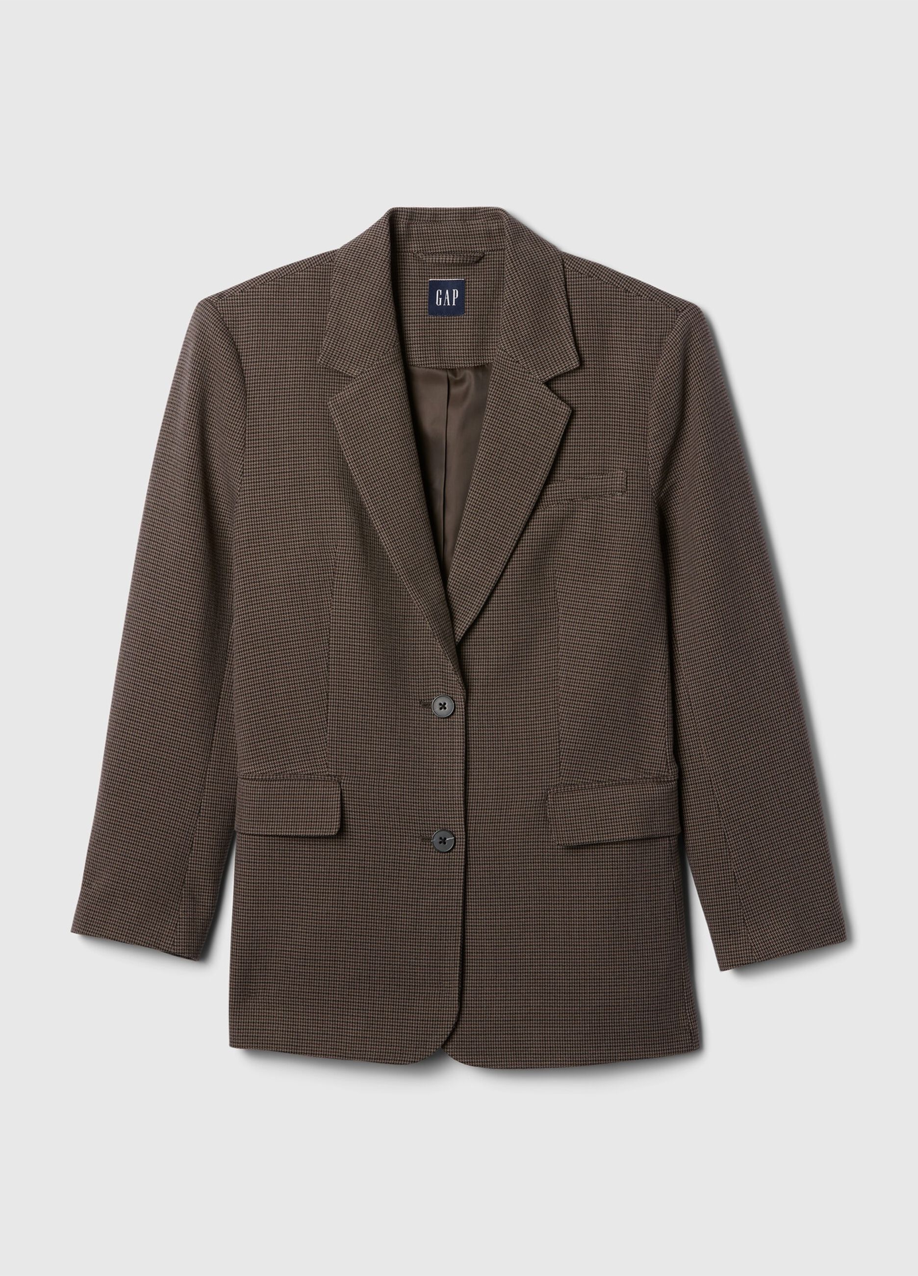 Blazer monopetto in pied de poule_4