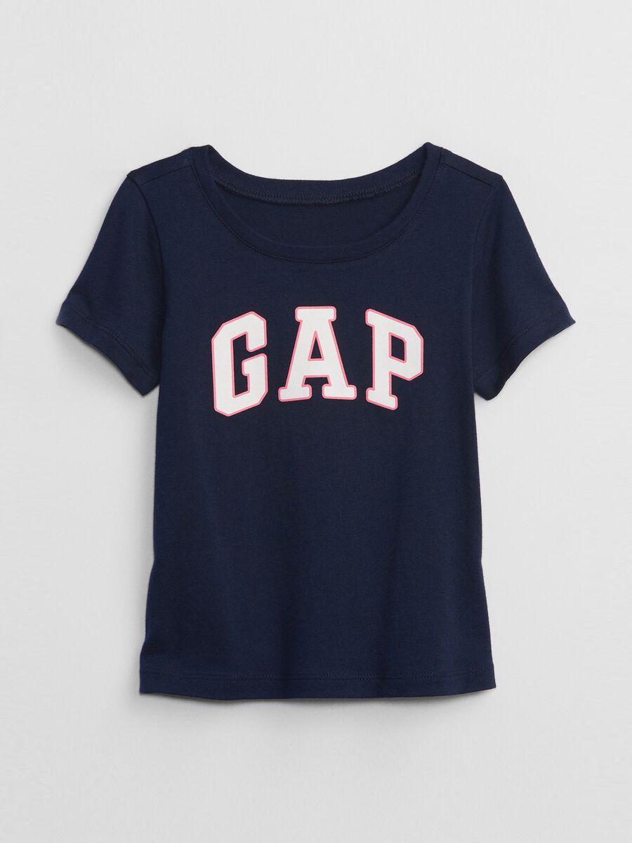 T-shirt in cotone con stampa logo  Bimba_0