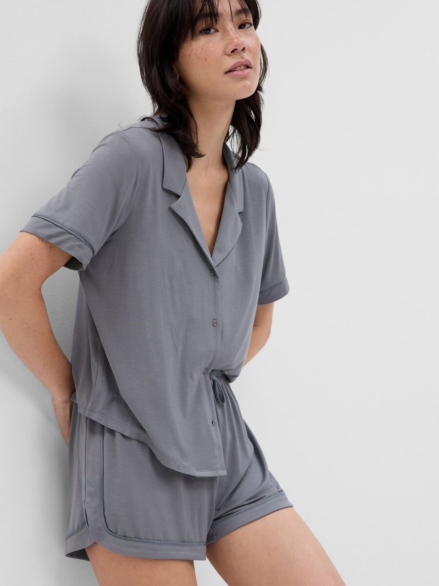 Pyjama shorts with drawstring Woman_0