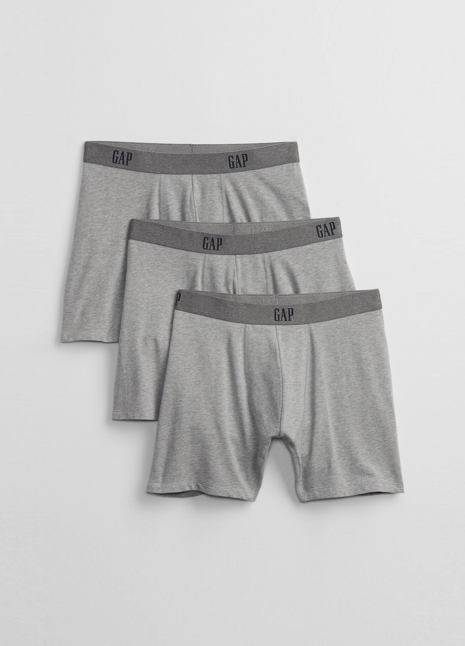 Three-pack mélange boxer briefs