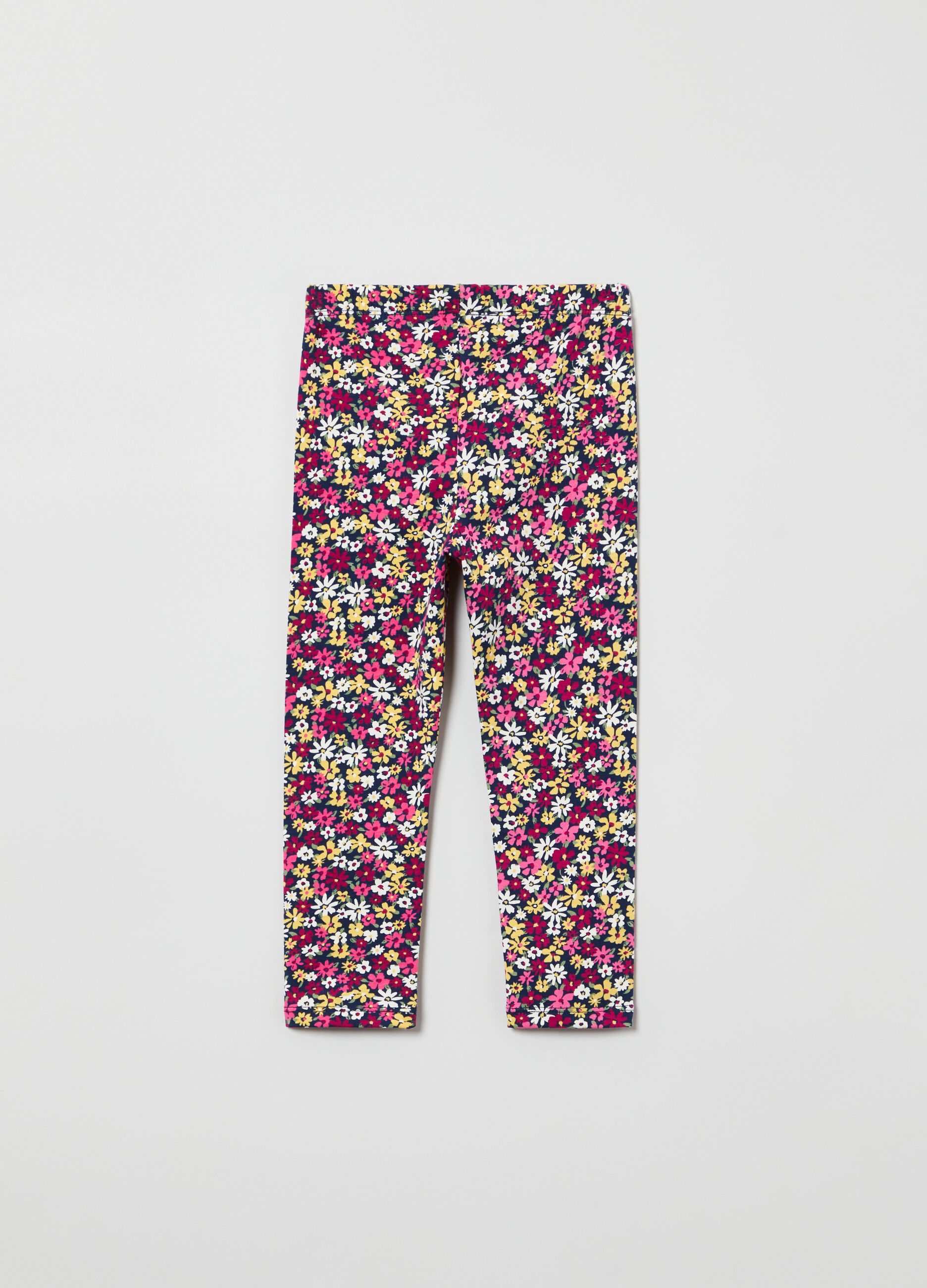 Leggings with ditsy floral print_1