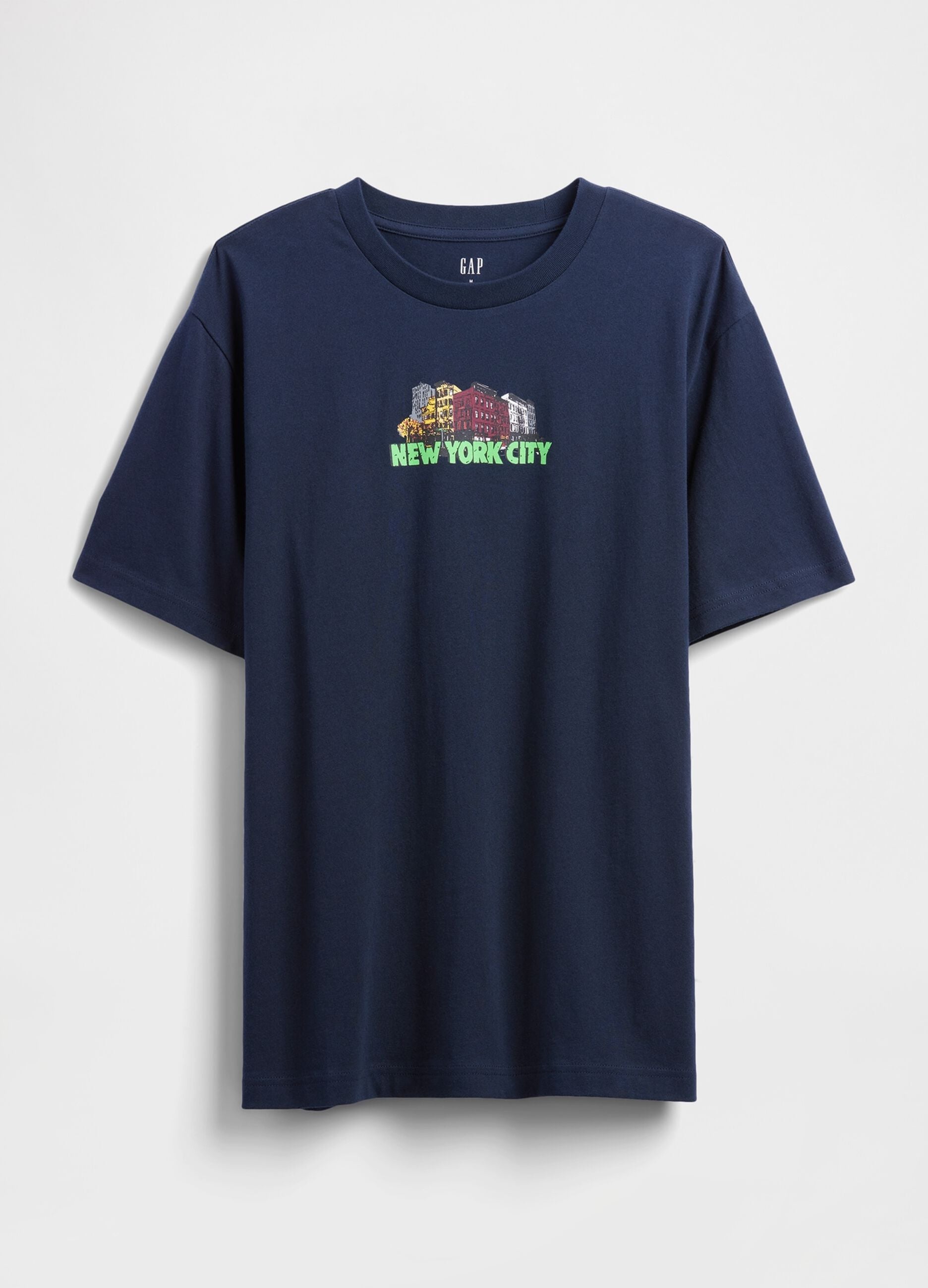 T-shirt in puro cotone con stampa frontale