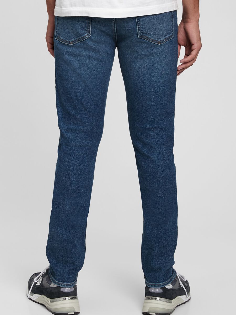 Jeans skinny fit con scoloriture Uomo_1