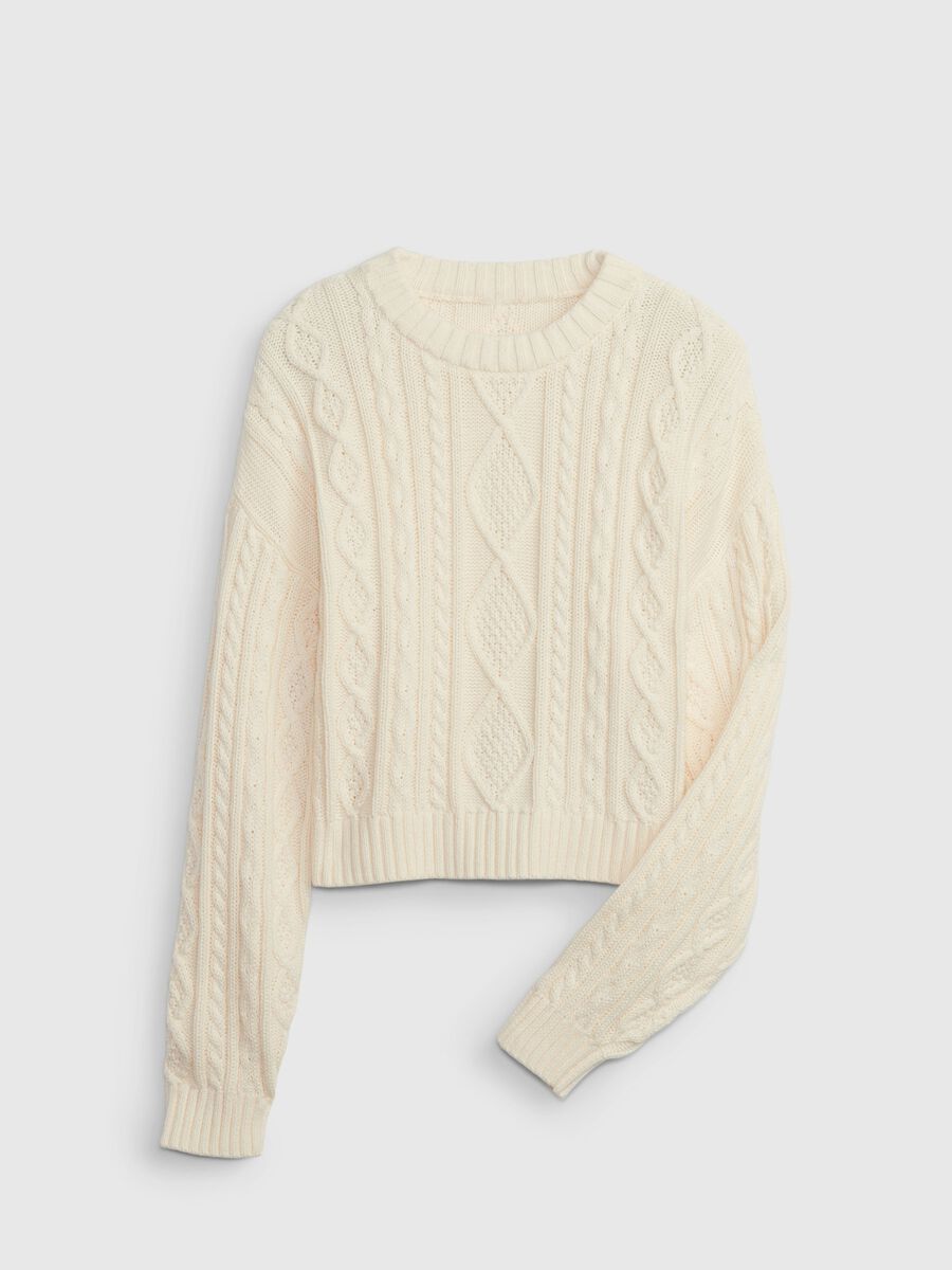 Cable knit pullover Girl_1