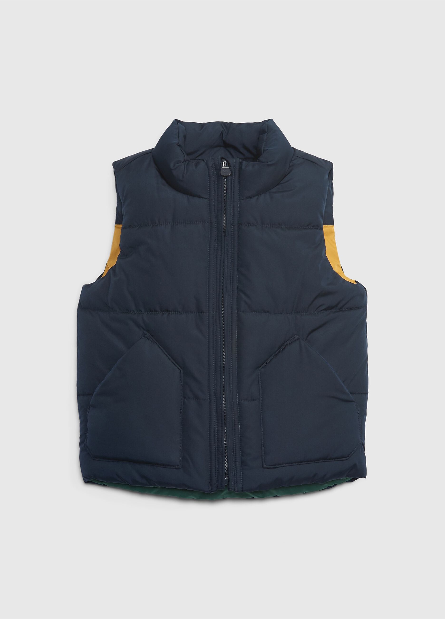 Reversible gilet with padding