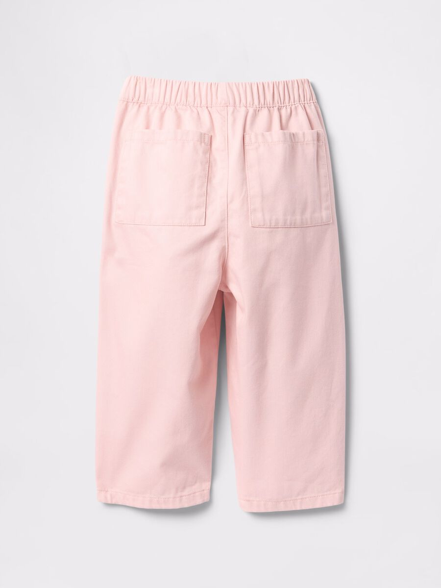 Children's pink trousers in cotton and Lyocell Baby Boy_3